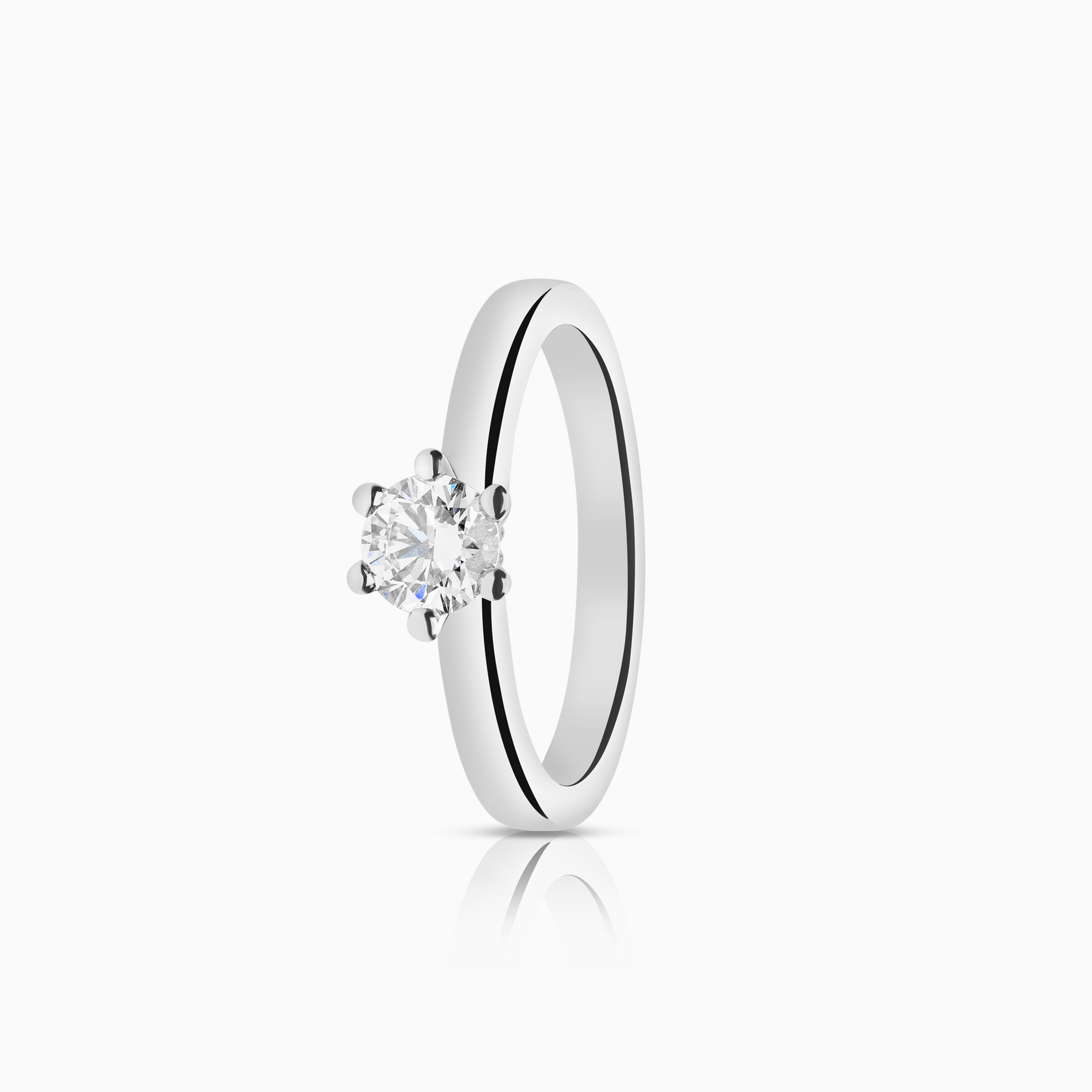 Solitärring 0,50ct 18K vitguld