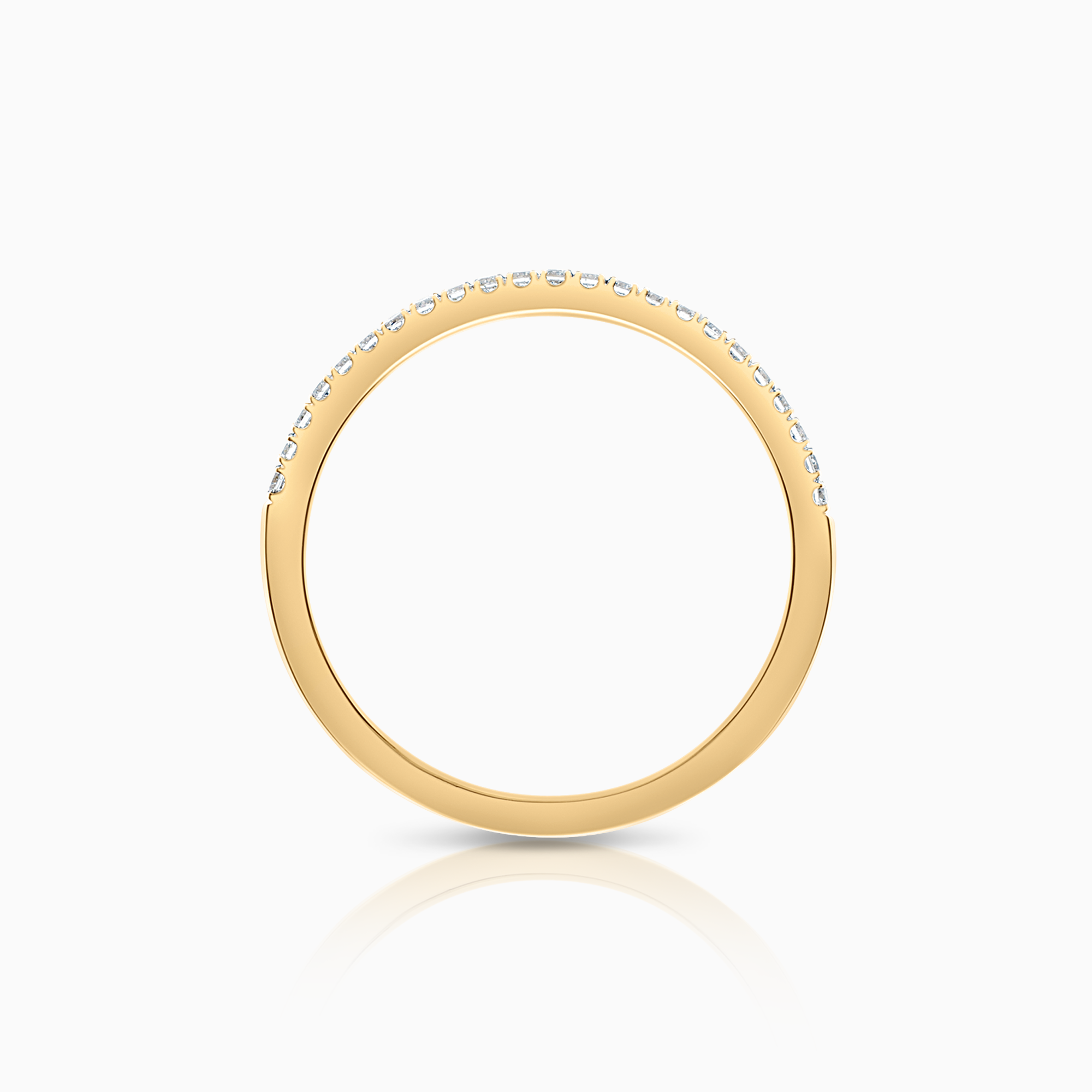 Alliansring 0,18ct 18K guld