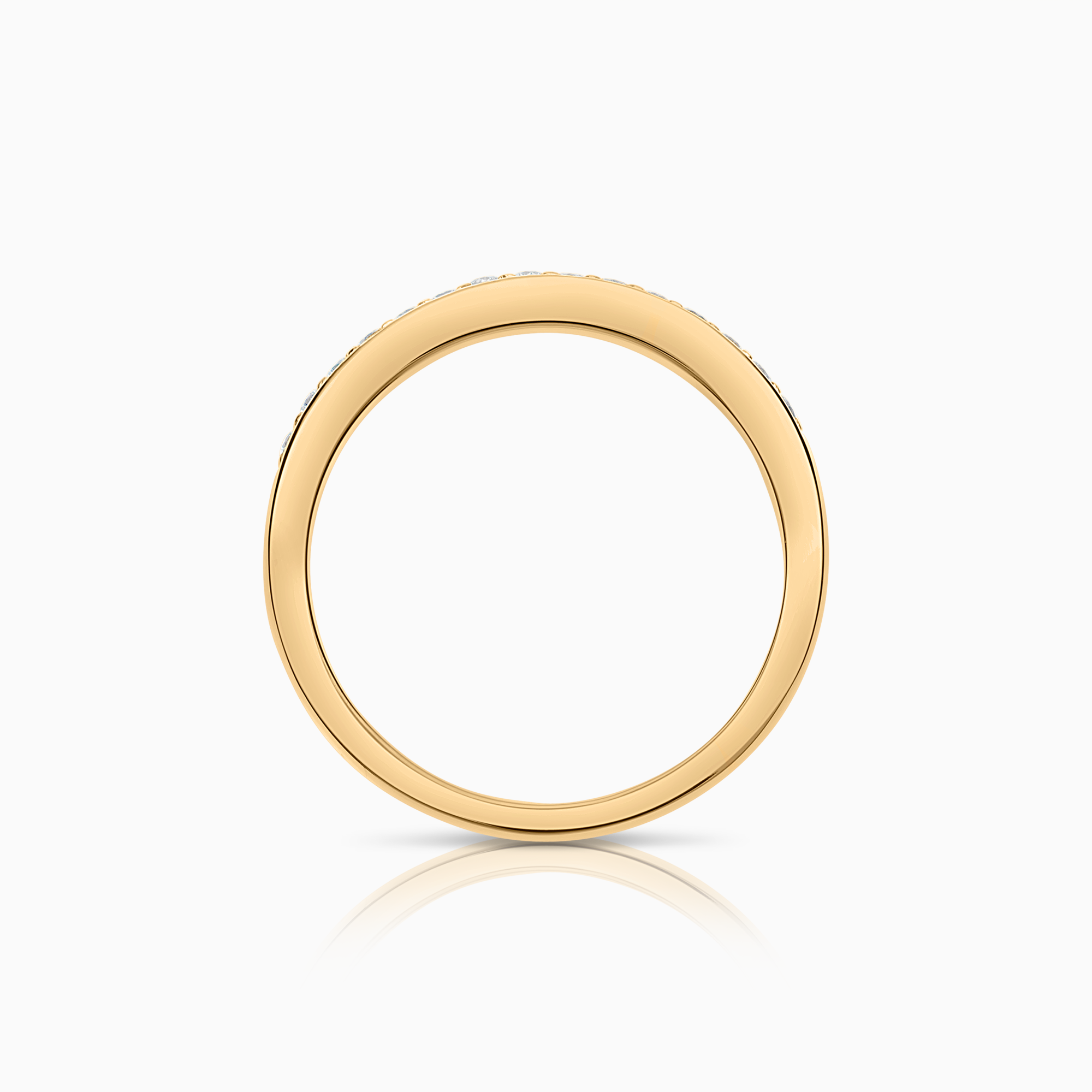Alliansring 0,18ct 18K guld