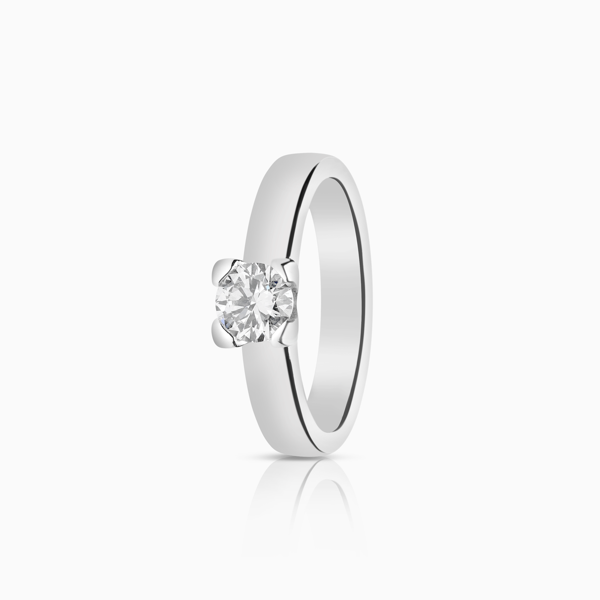 Solitärring 0,50ct 18K vitguld