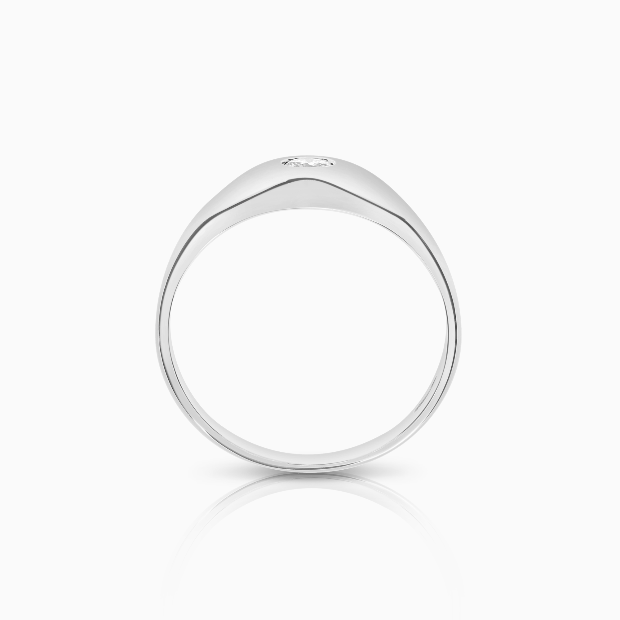 Solitärring 0,15ct 18K vitguld