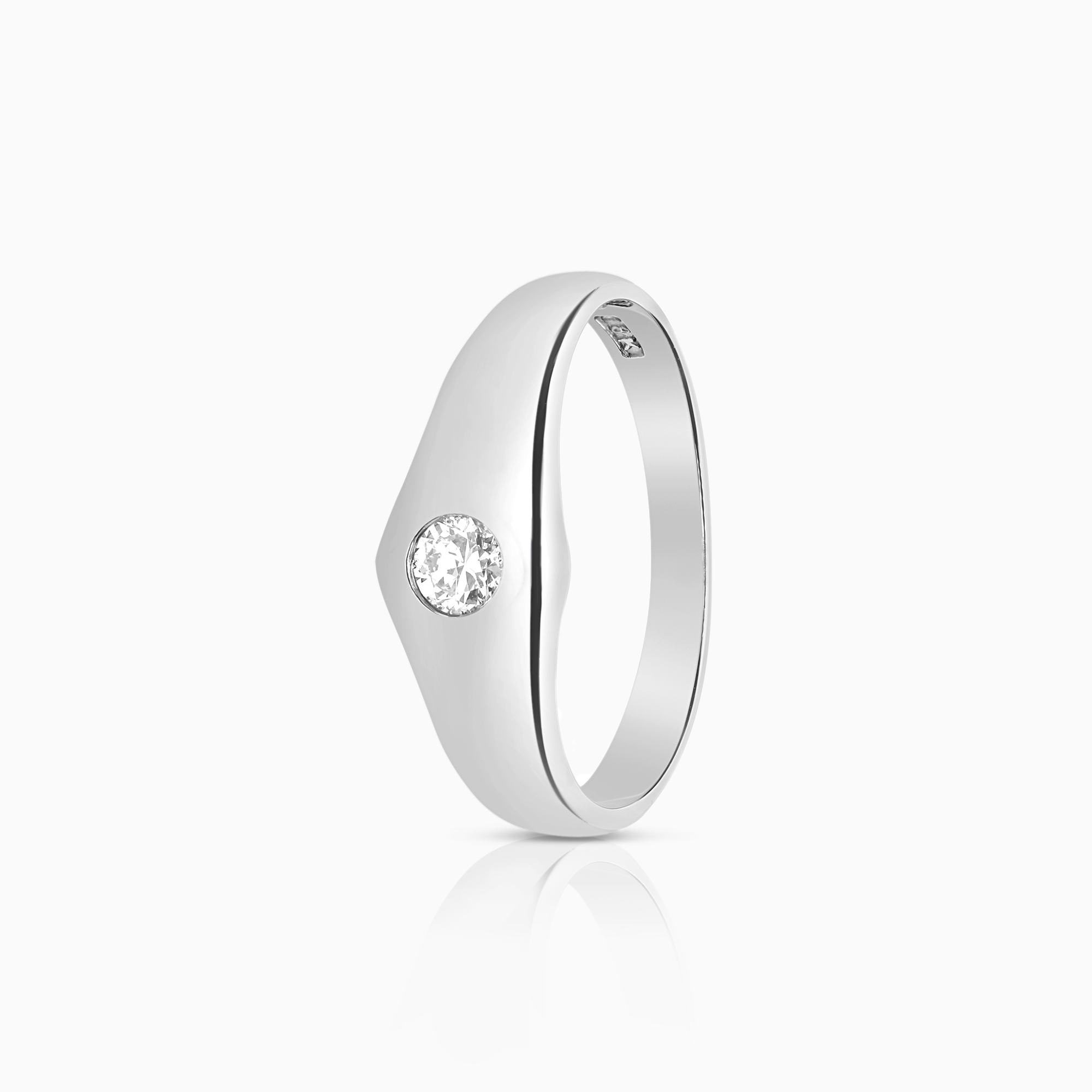 Solitärring 0,15ct 18K vitguld