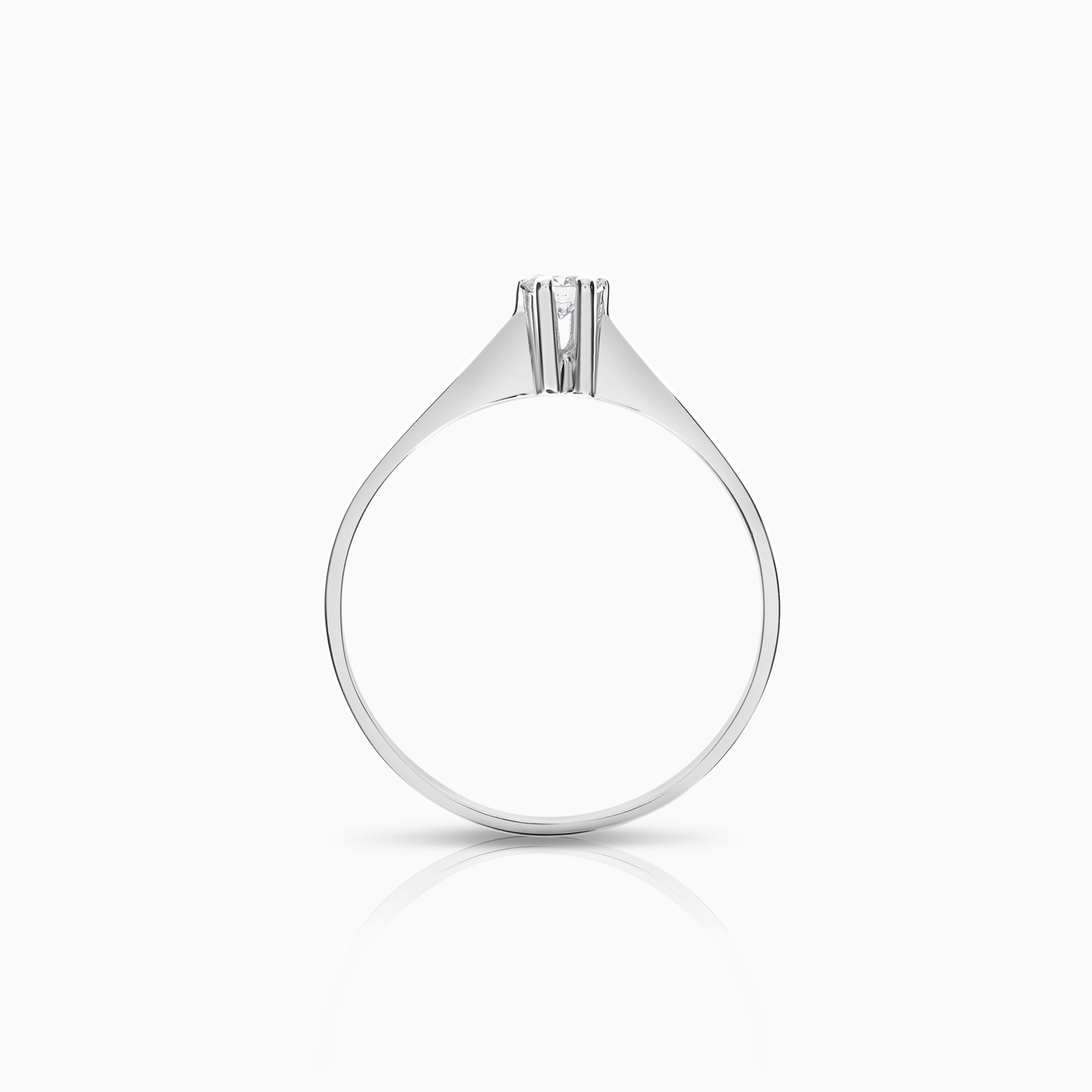 Solitärring 0,14ct 18K vitguld