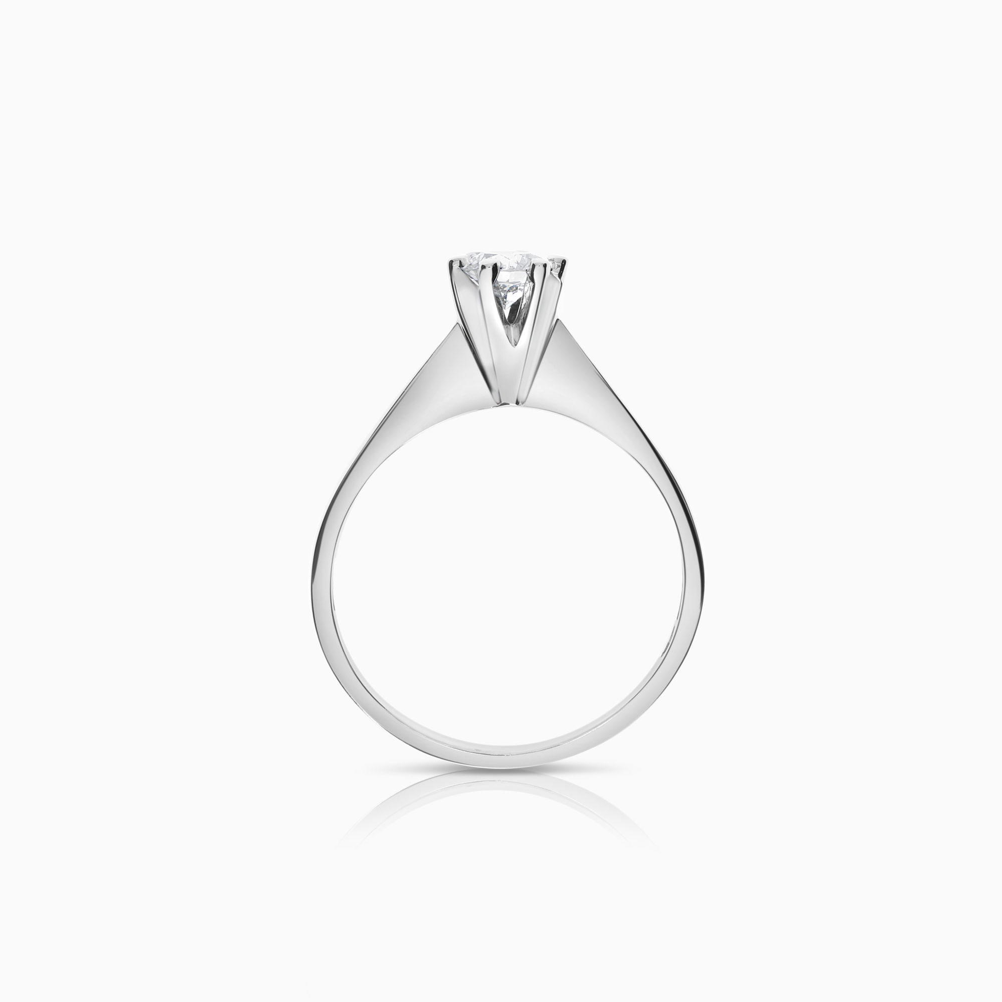 Enstensring 0,35ct 18K hvitt gull