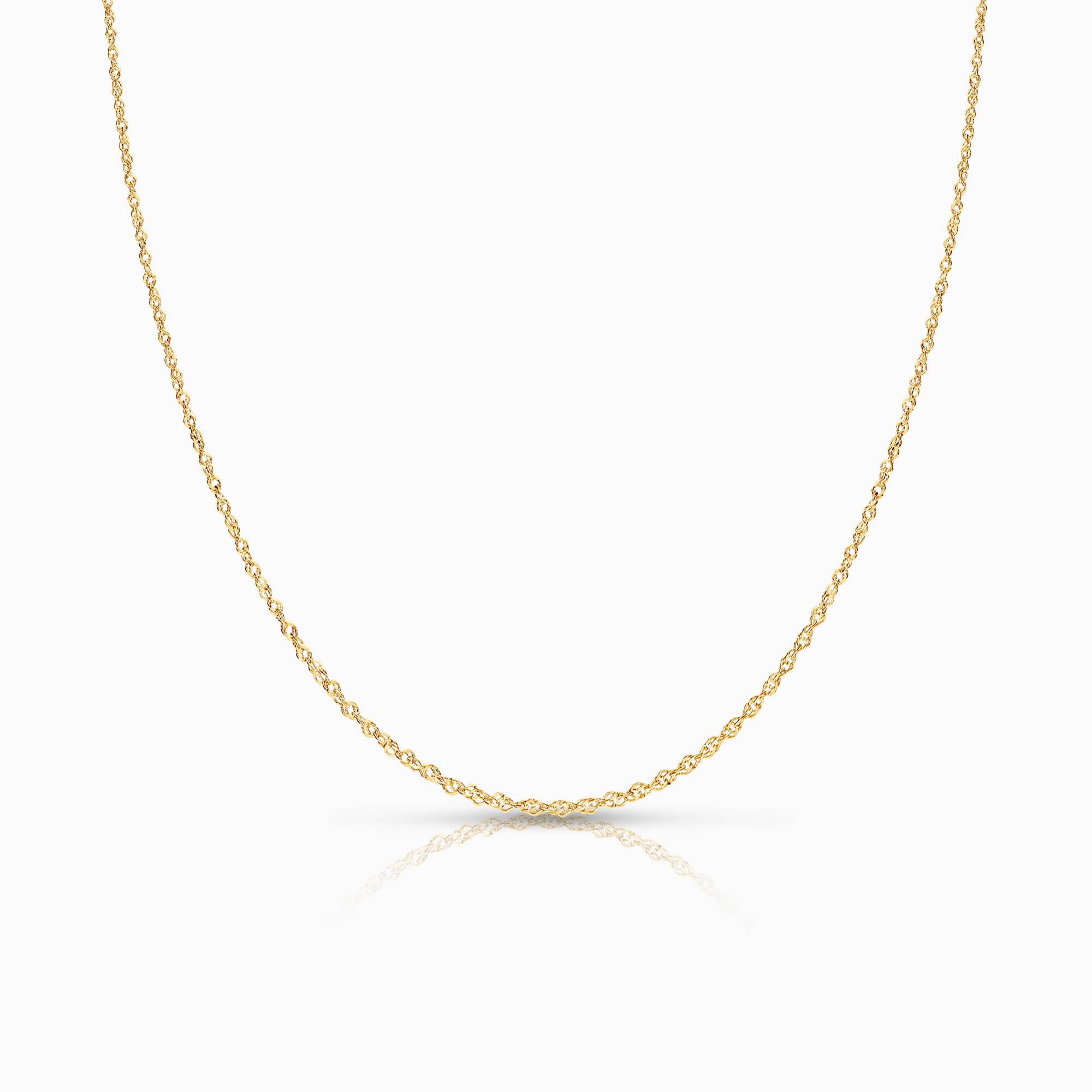 Singapore chain 45.0cm 18K gold
