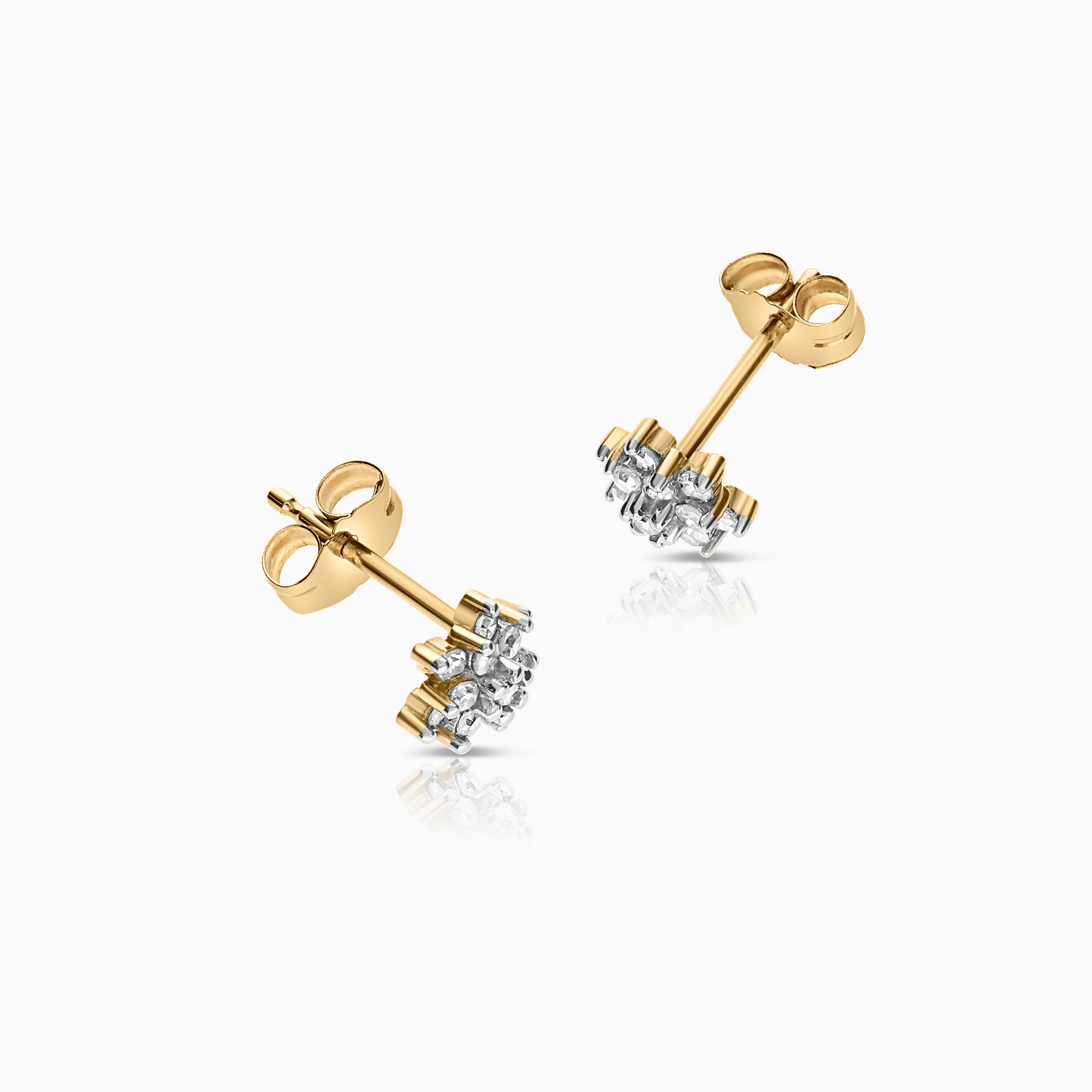 Diamantörhängen 0,13ct 10K guld