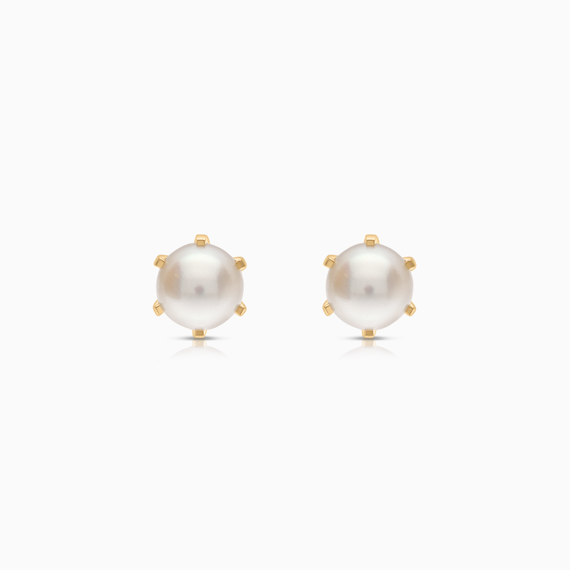 Pearl earrings 2.12g 18K gold
