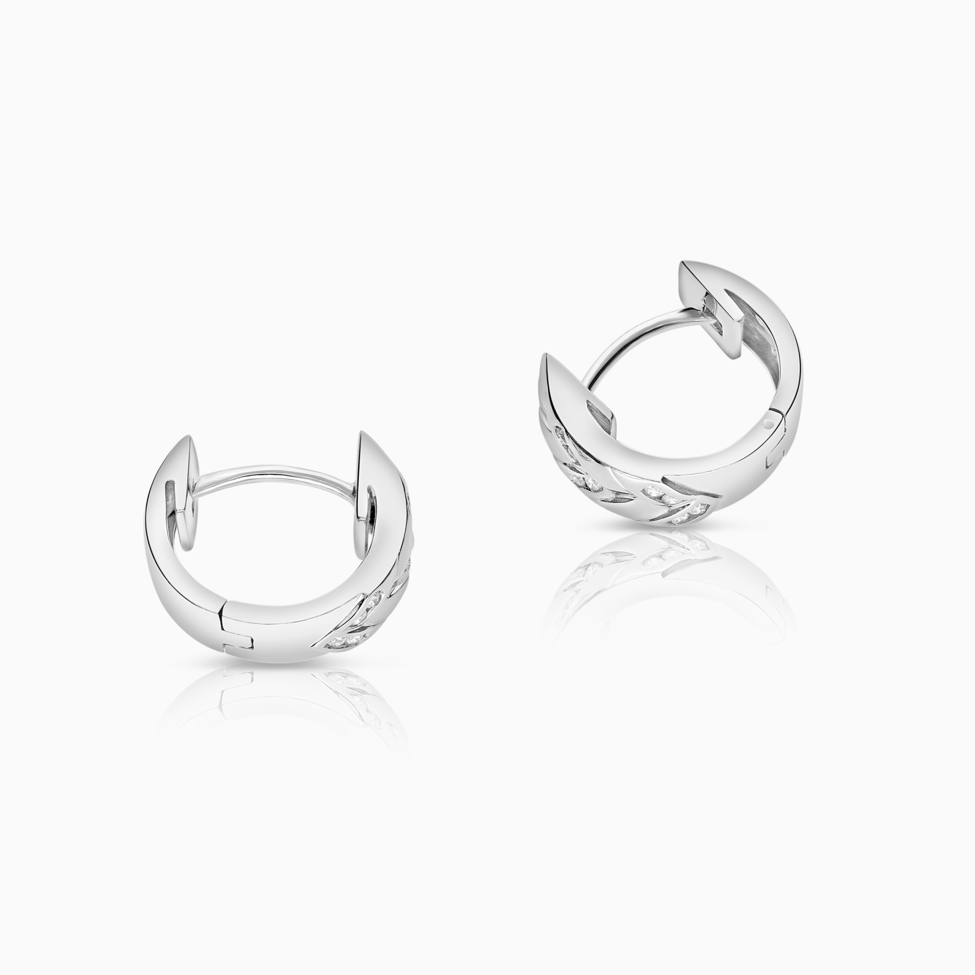 Diamantörhängen 0,18ct 18K vitguld