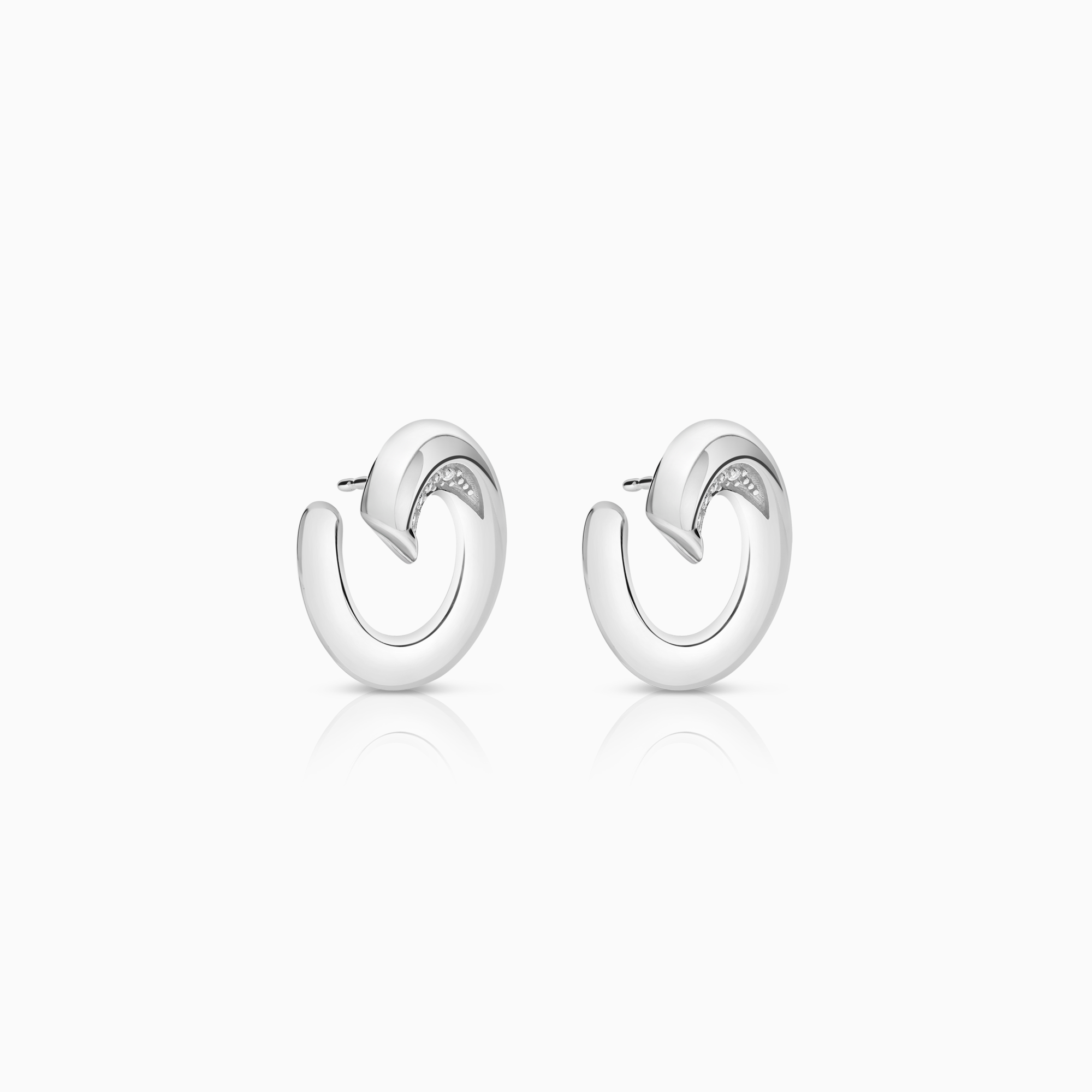 Diamantörhängen 0,12ct 18K vitguld