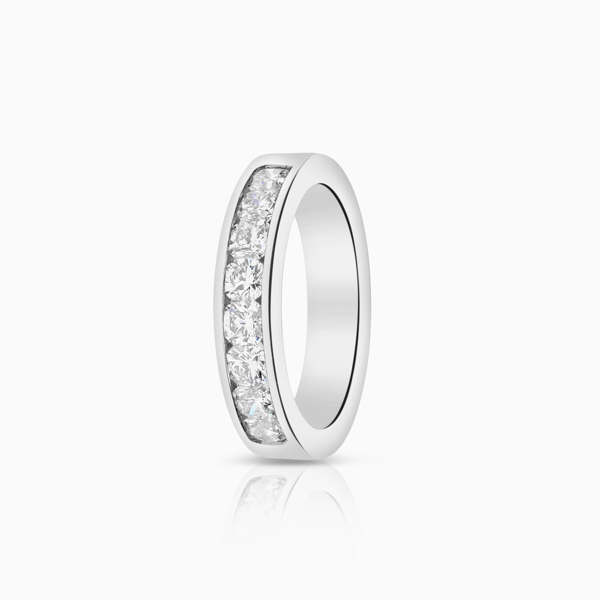 Alliansring 0,90ct 18K vitguld