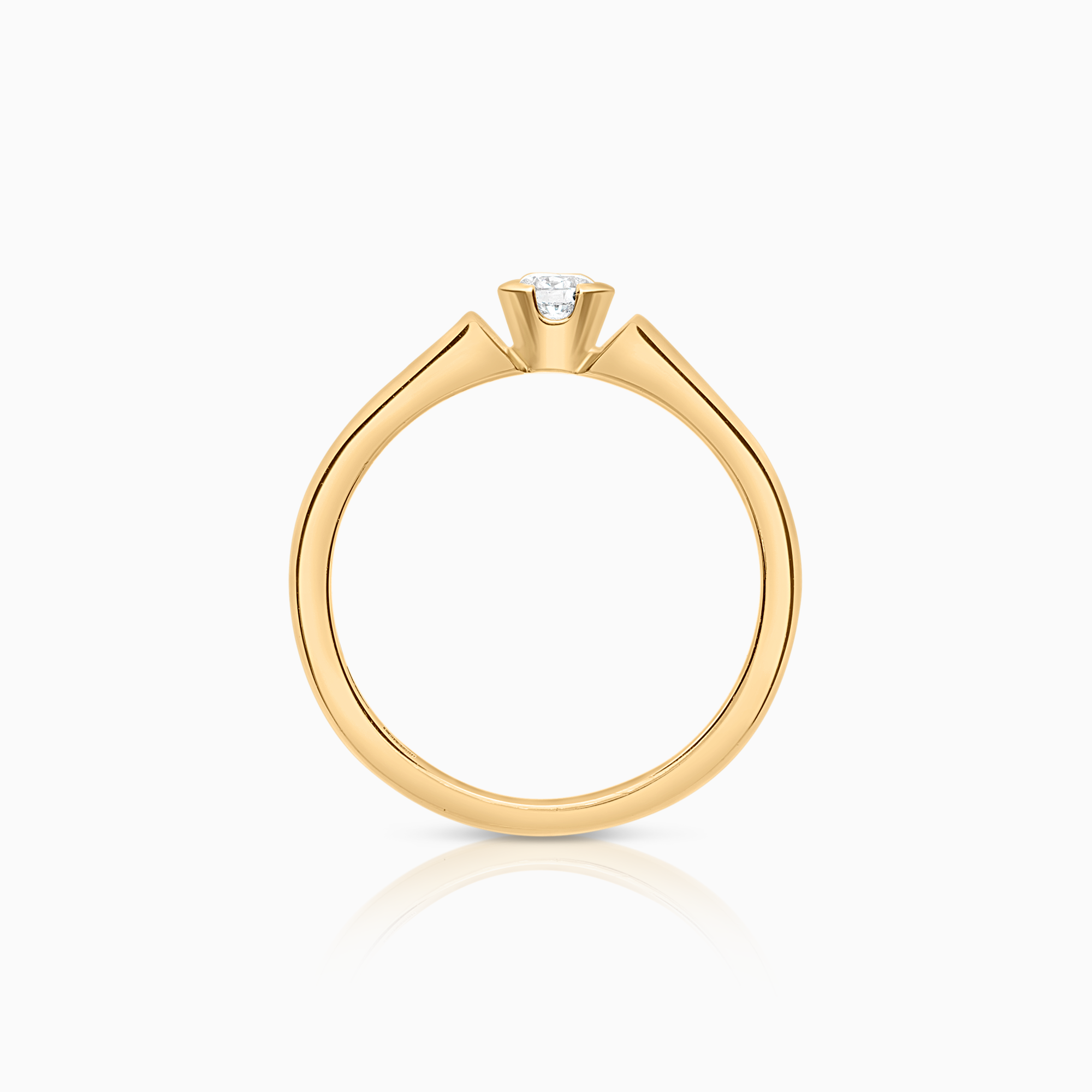 Solitärring 0,12ct 18K guld