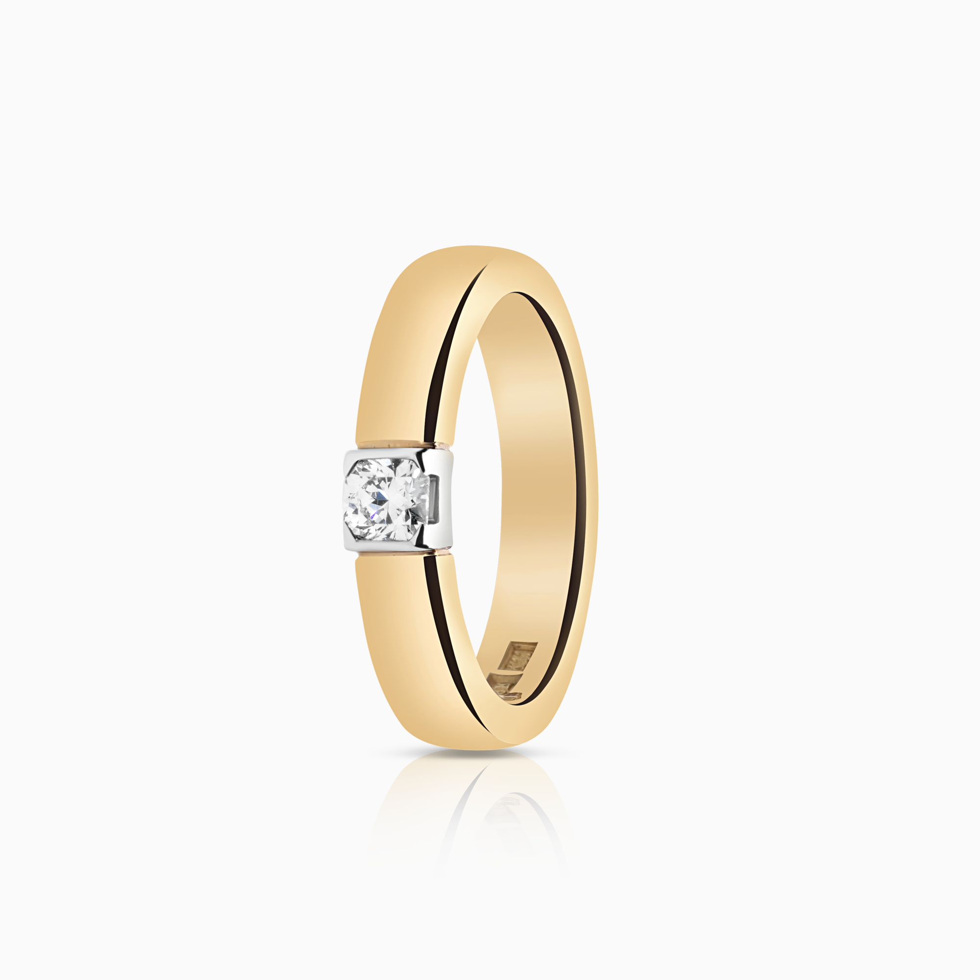 Solitärring 0,21ct 18K guld/vitguld
