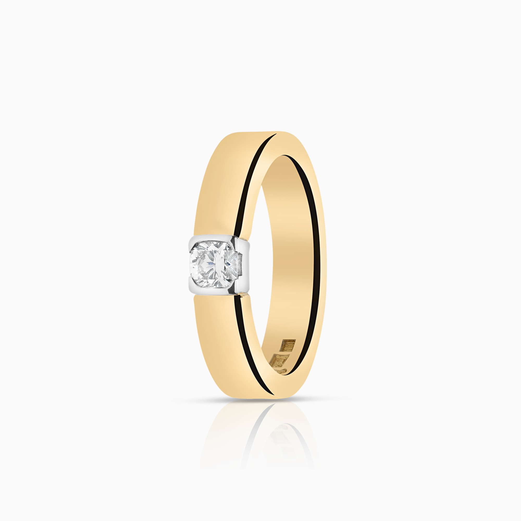 Solitärring 0,28ct 18K guld/vitguld