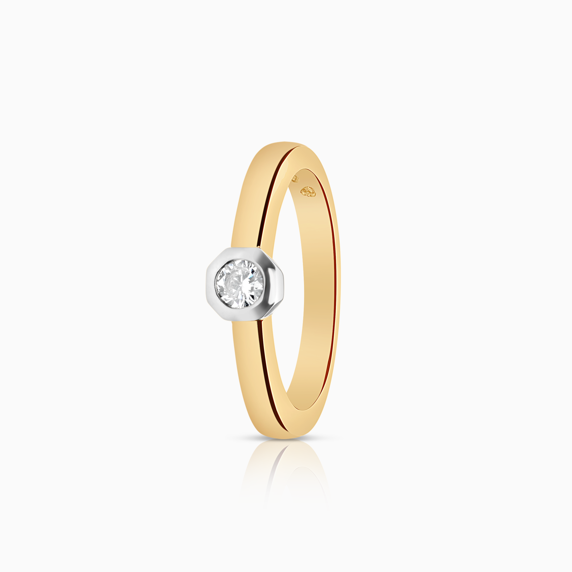 Solitärring 0,20ct 18K guld/vitguld