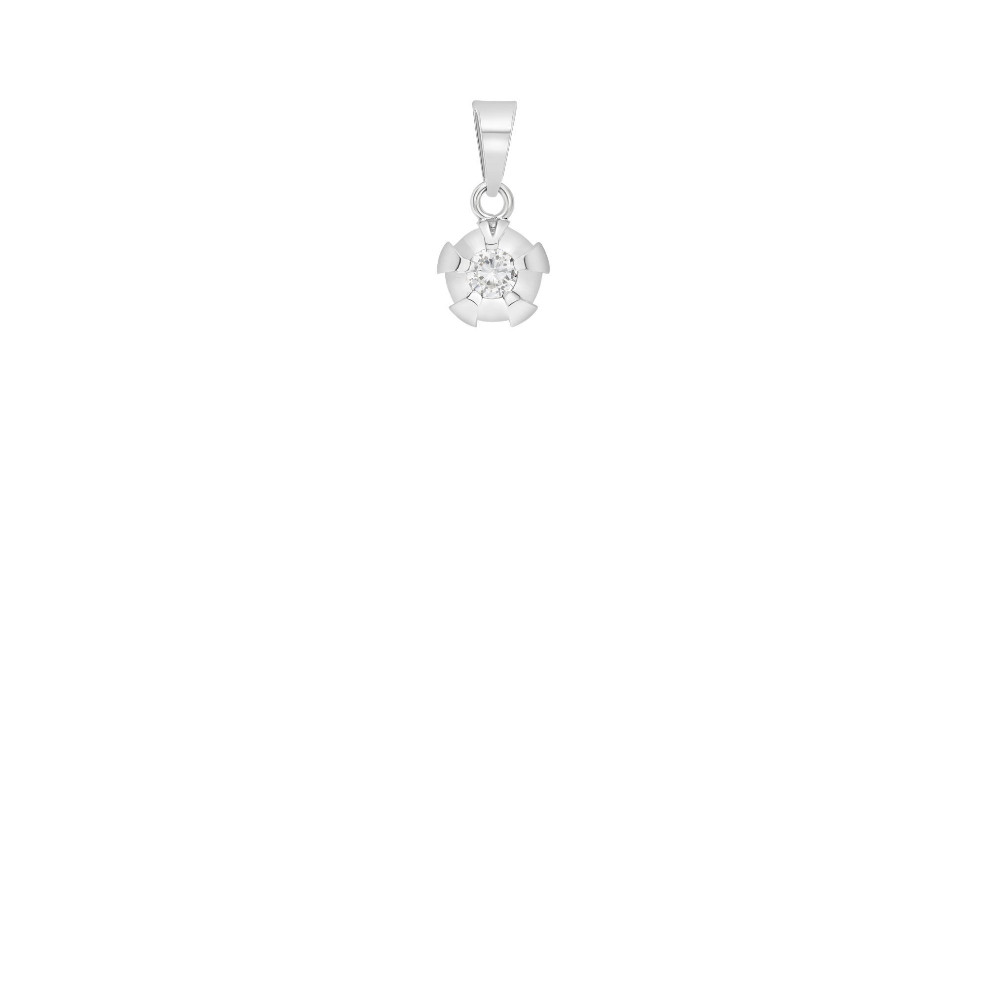 Solitärhänge 0,10ct 18K vitguld