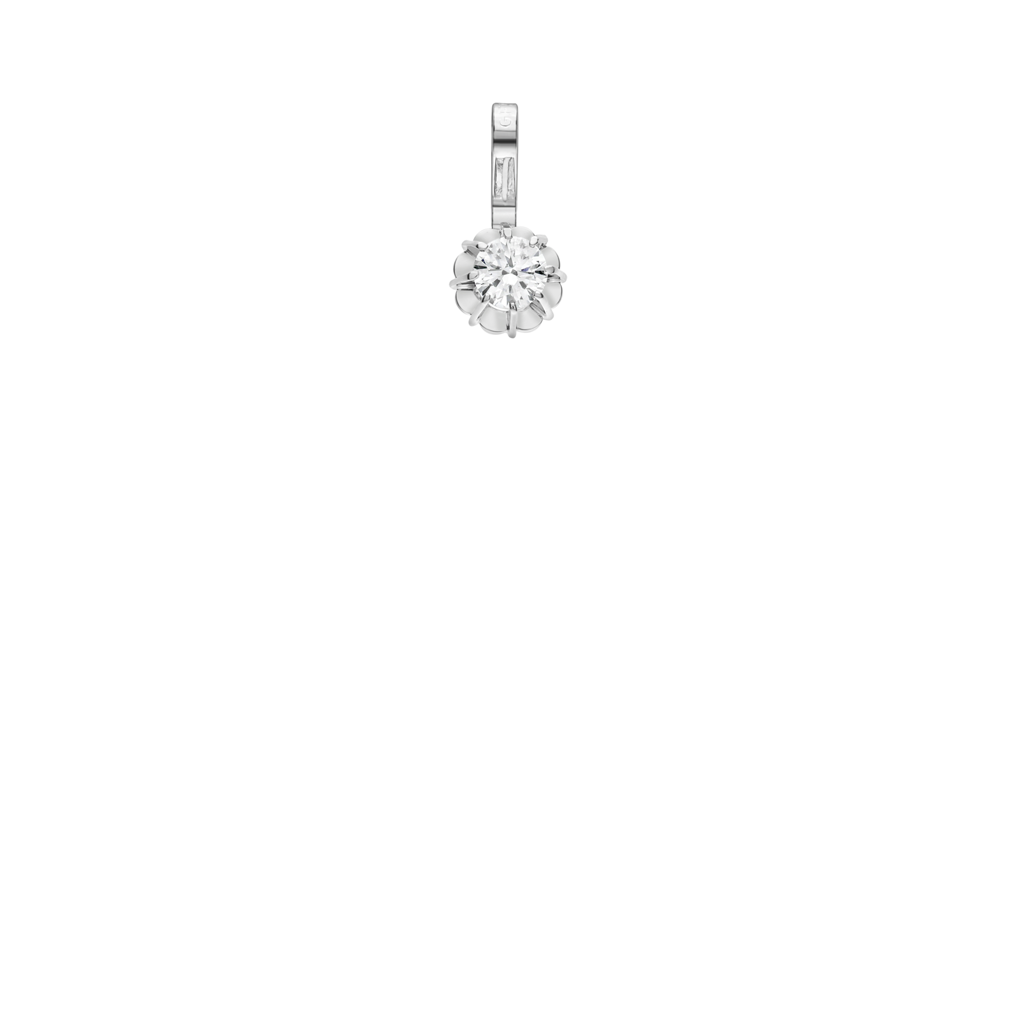 Solitärhänge 0,14ct 18K vitguld