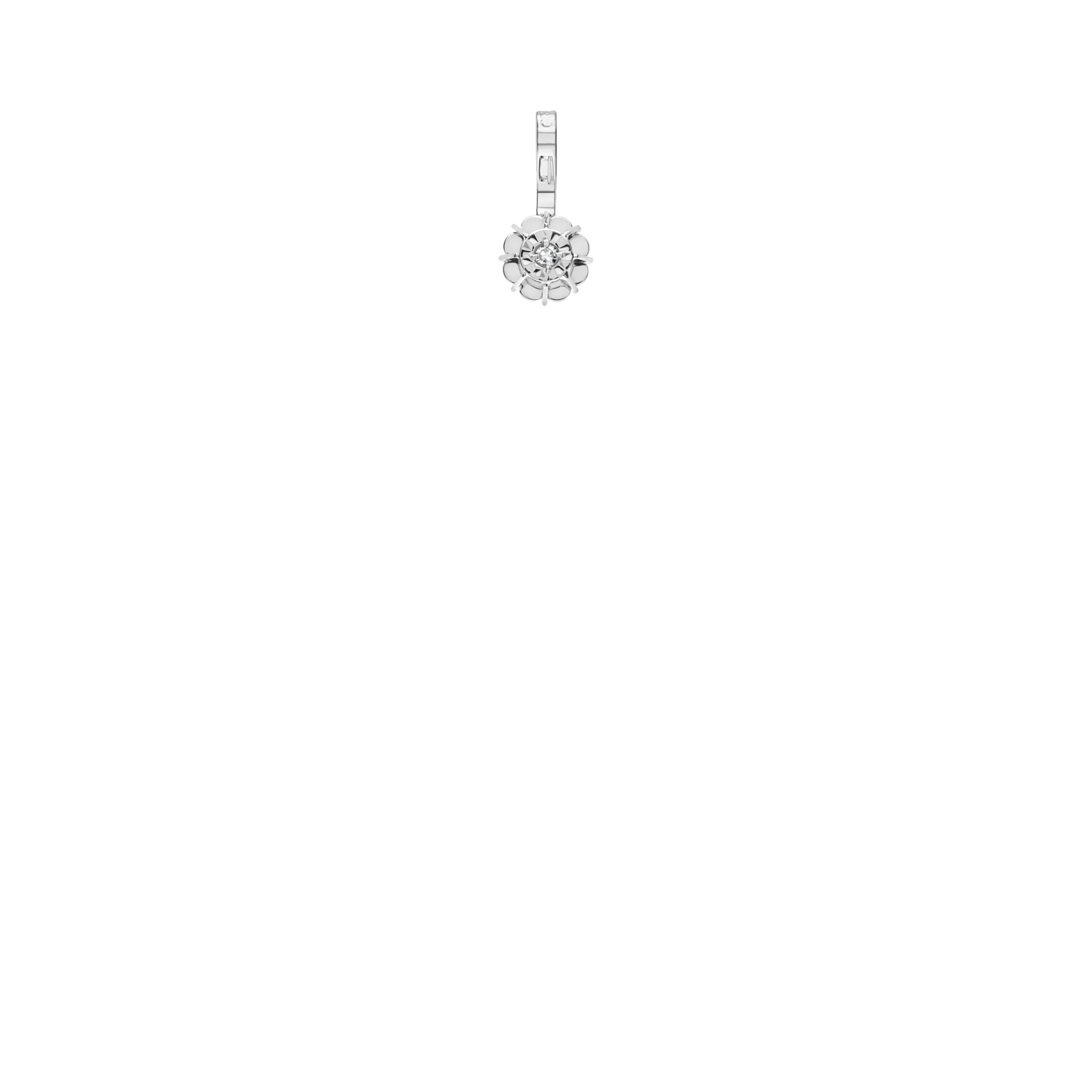 Solitärhänge 0,01ct 18K vitguld