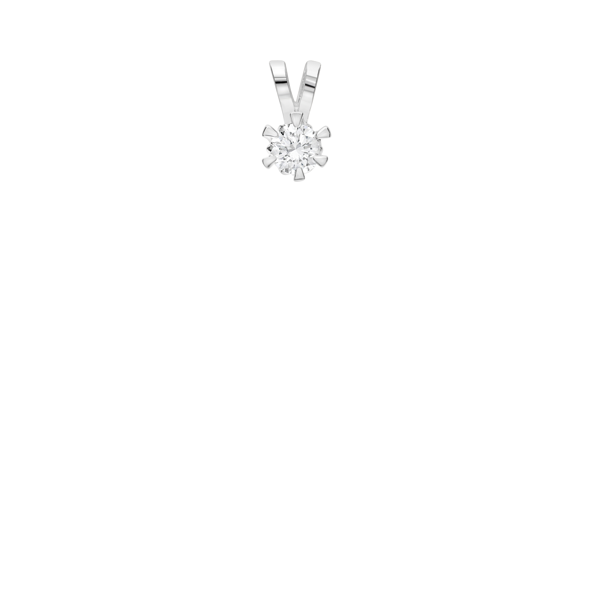 Solitärhänge 0,25ct 18K vitguld