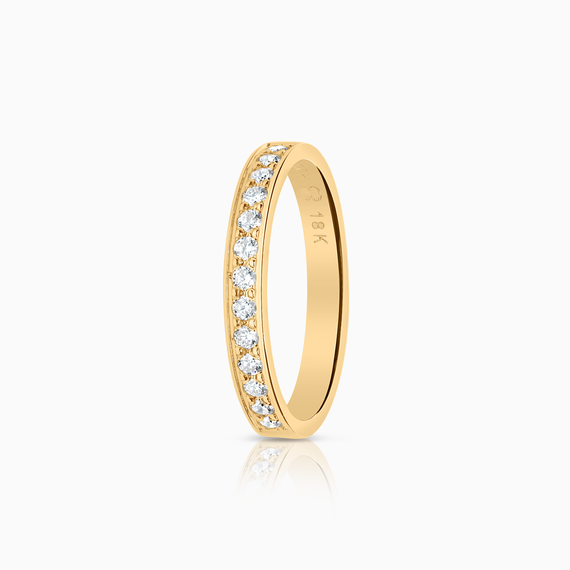 Alliansring 0,26ct 18K guld