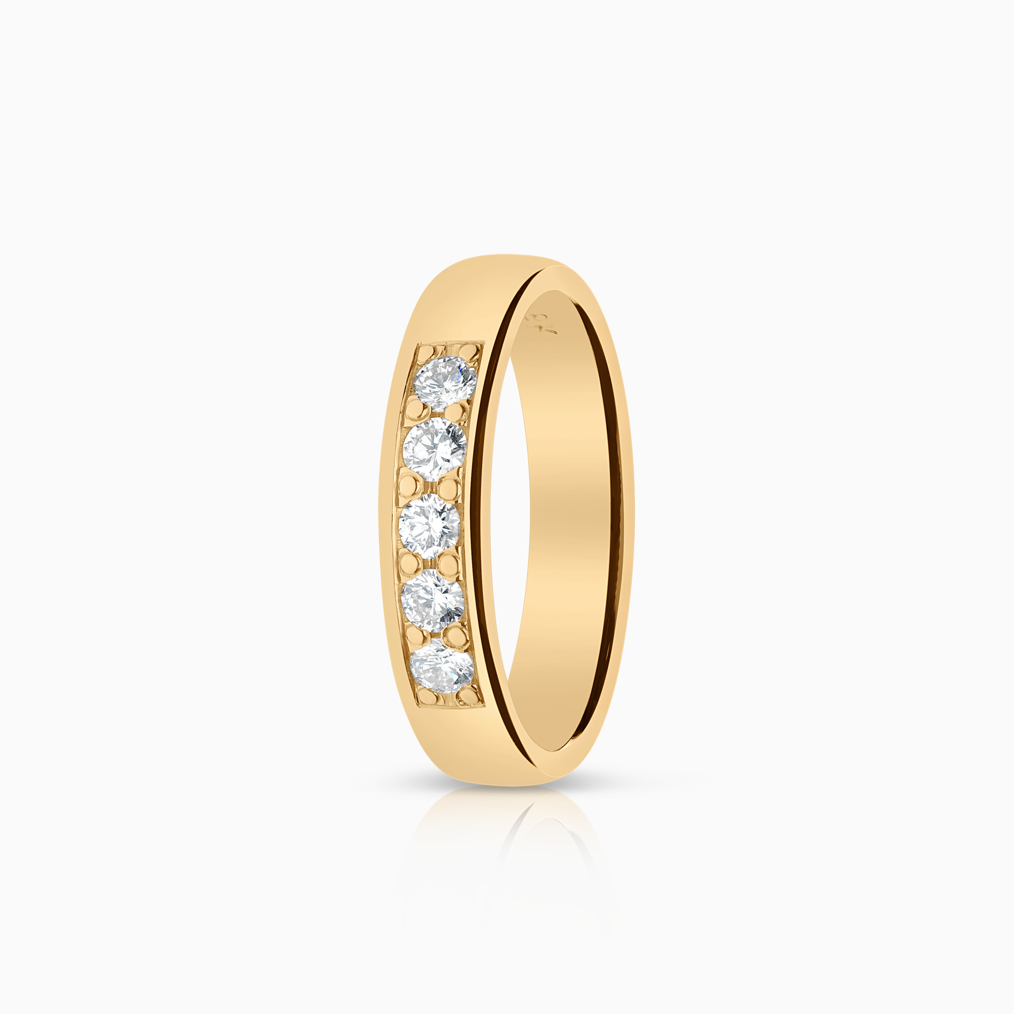 Alliansring 0,25ct 18K guld