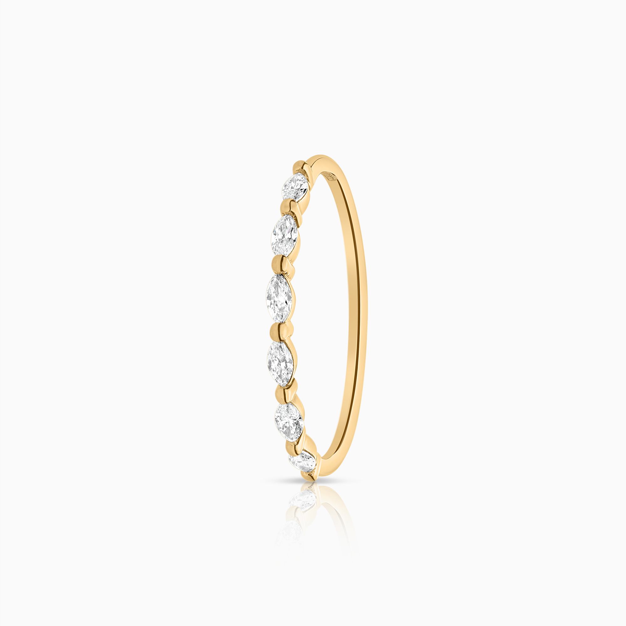 Eternity ring marquise 0.24ct 18K gold