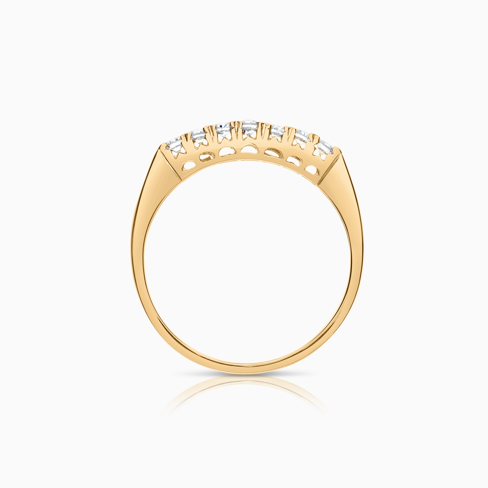 Alliansring 0,25ct 18K guld