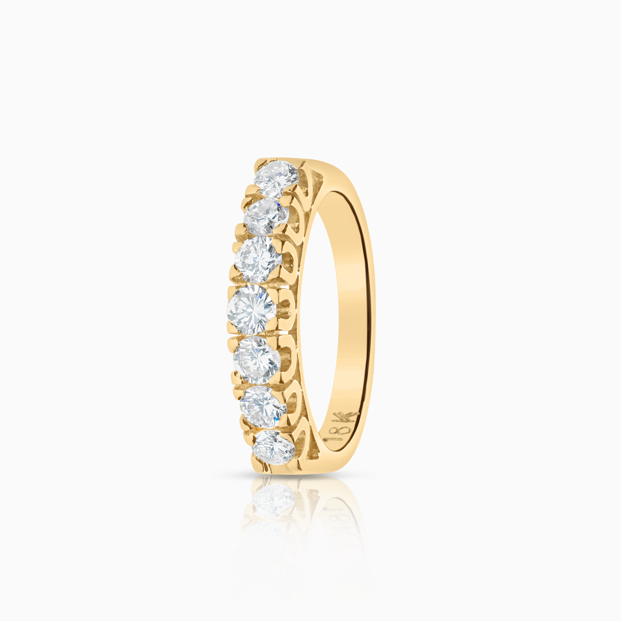 Alliansring 0,77ct 18K guld