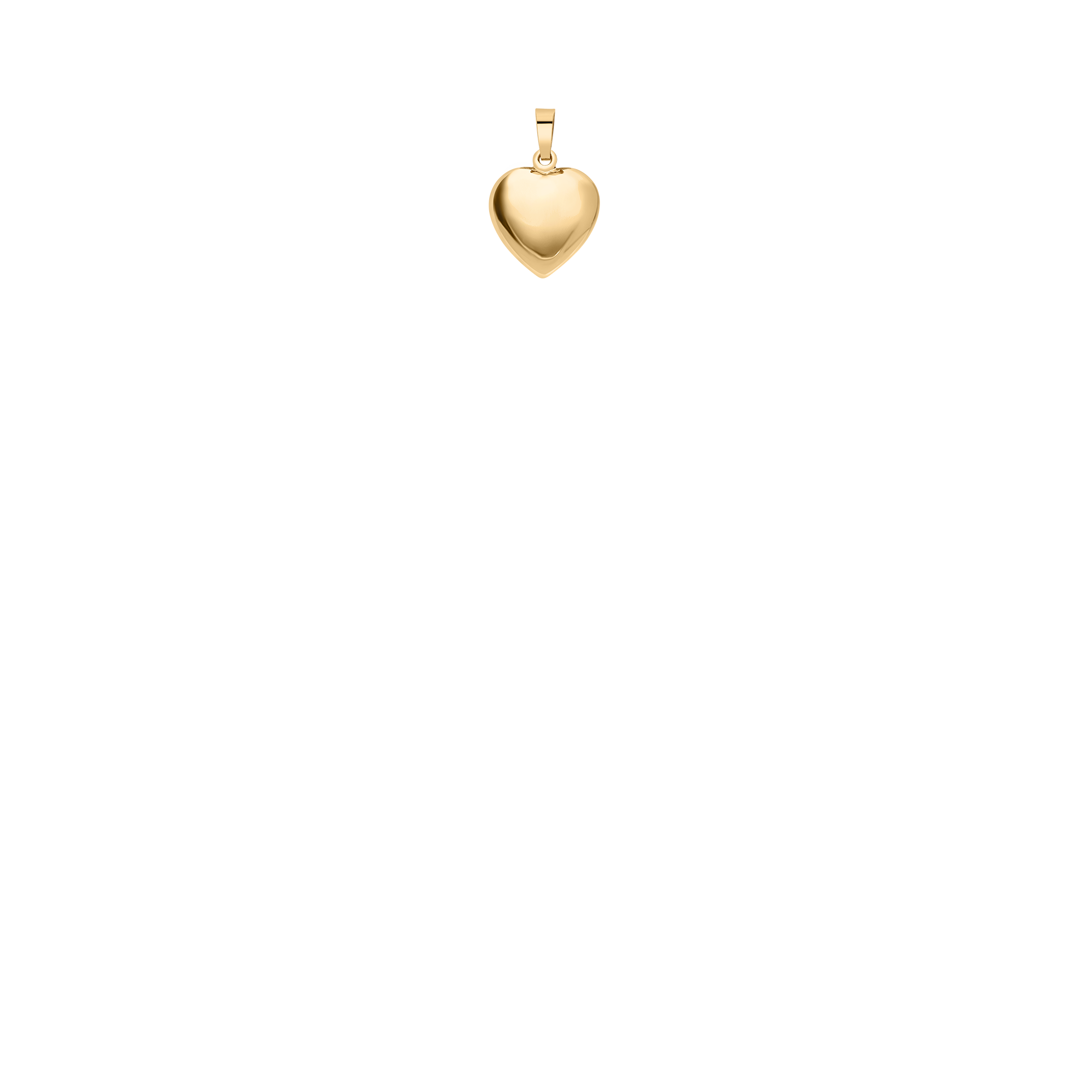 Heart pendant 1.24g 18K gold