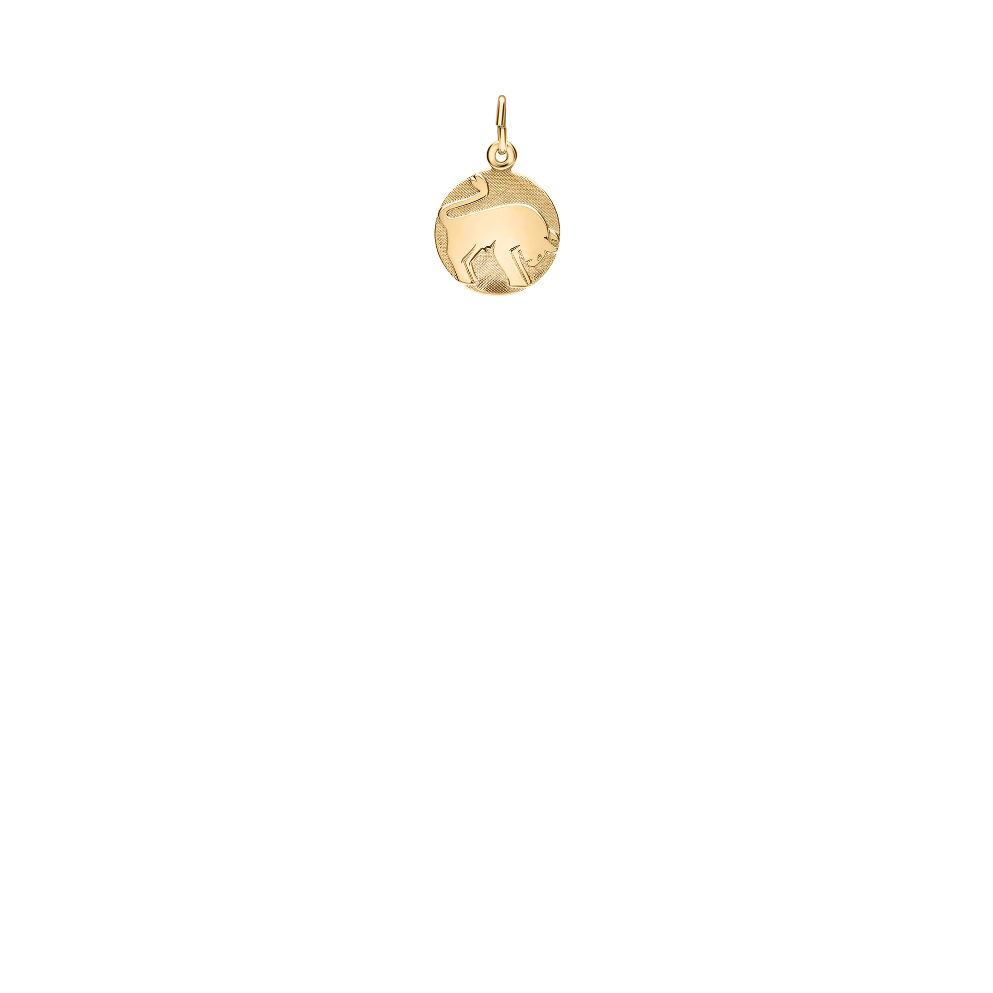 Ox pendant 1.01g 18K gold