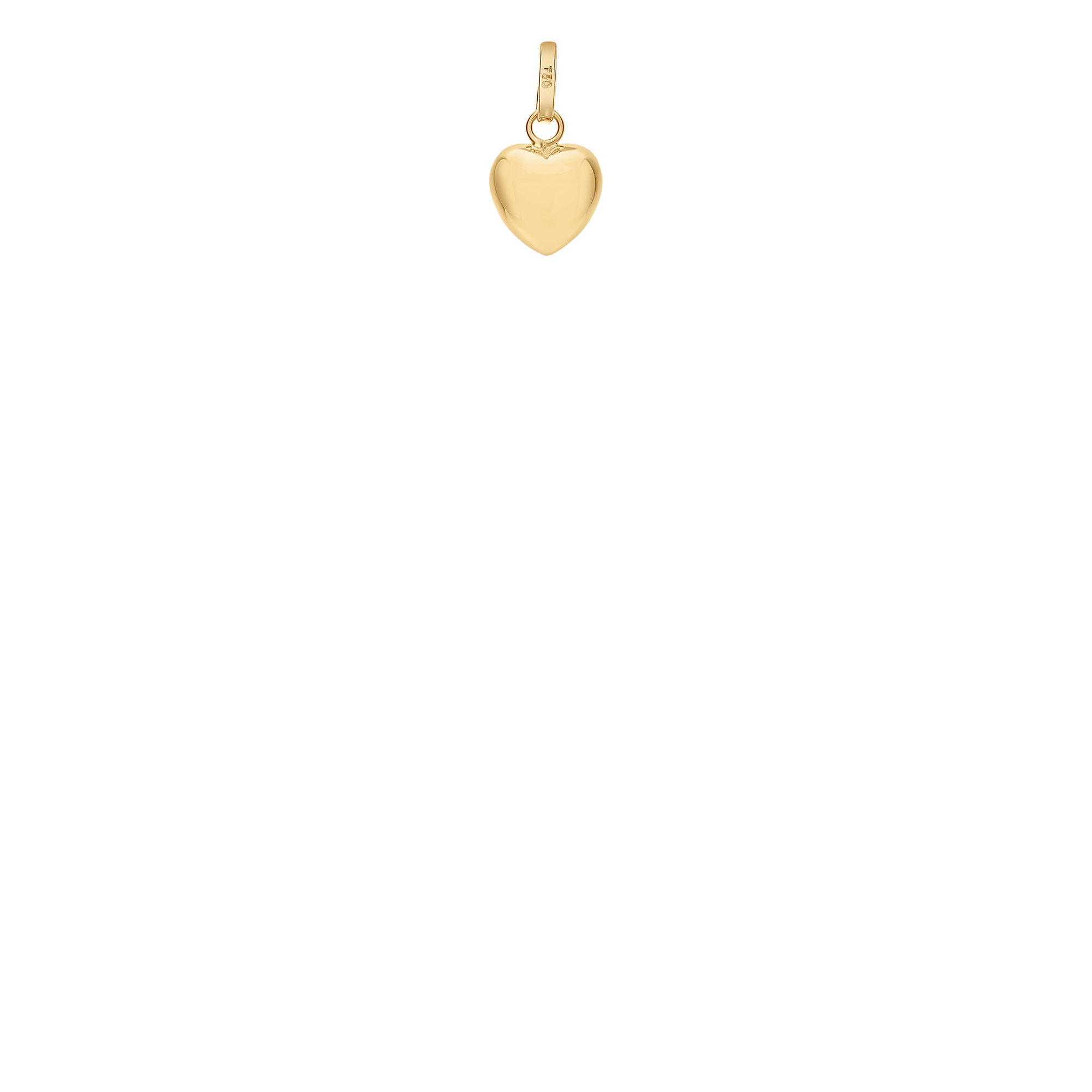 Heart pendant 0.32g 18K gold