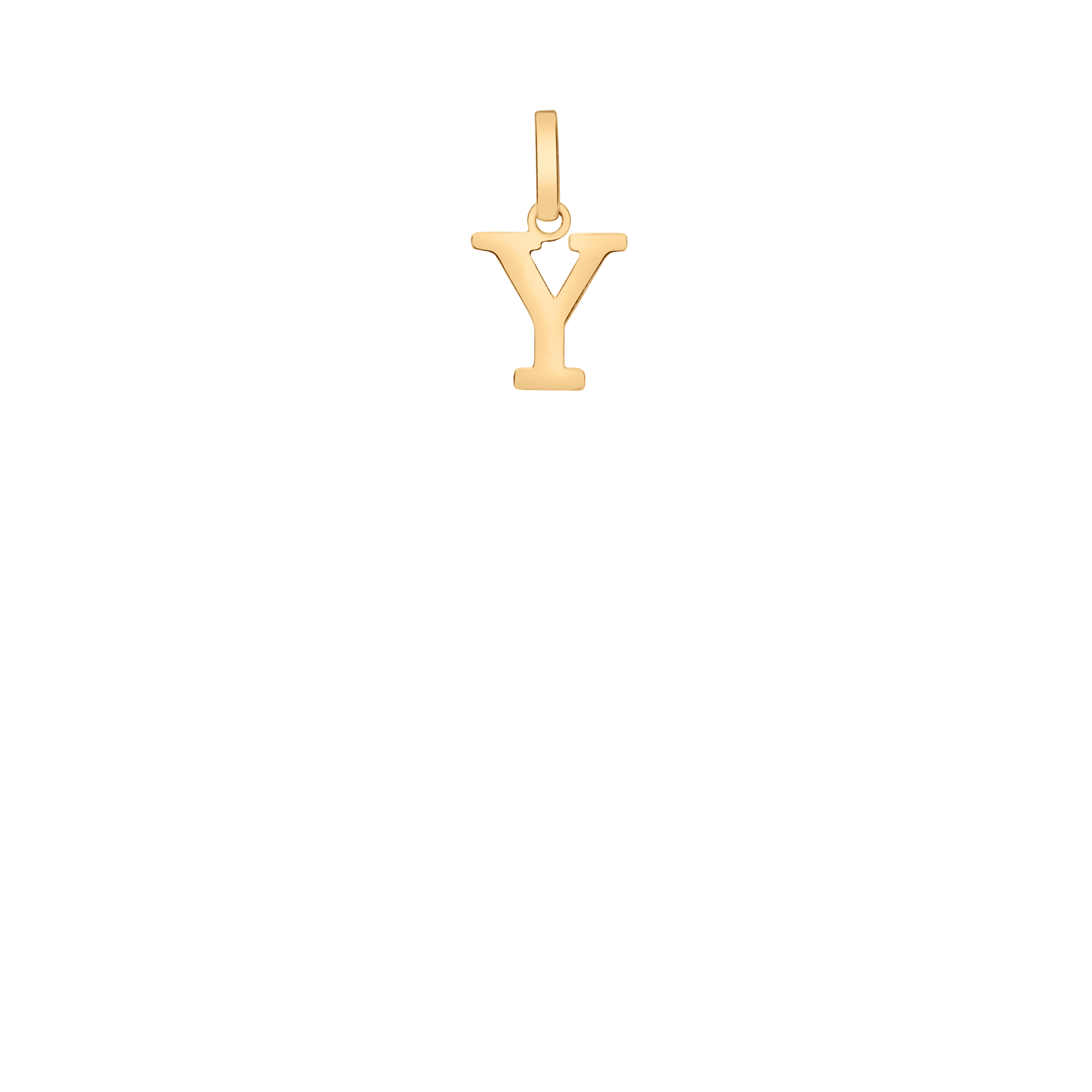 Letter pendant 0.17g 18K gold