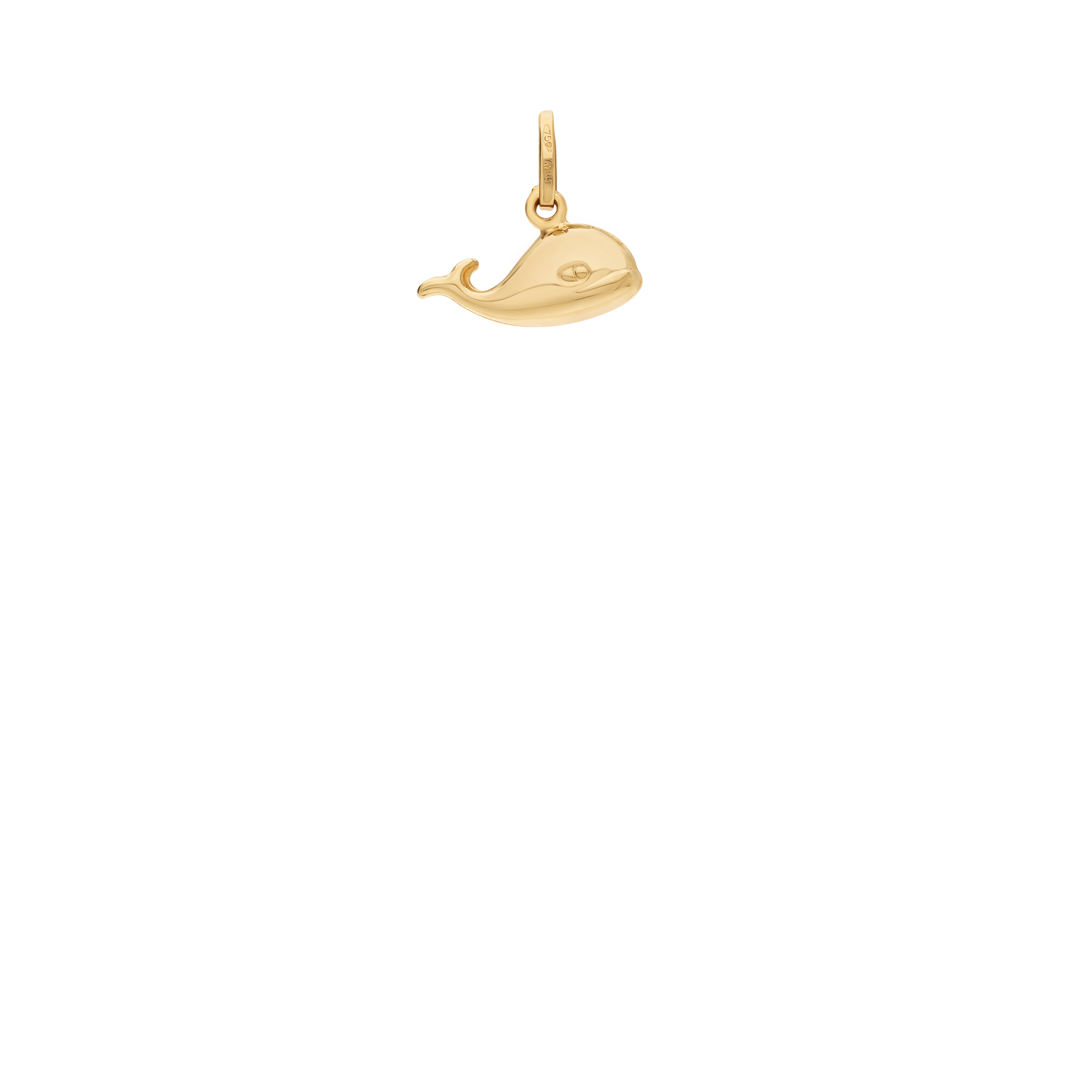 Whale pendant 1.14g 18K gold