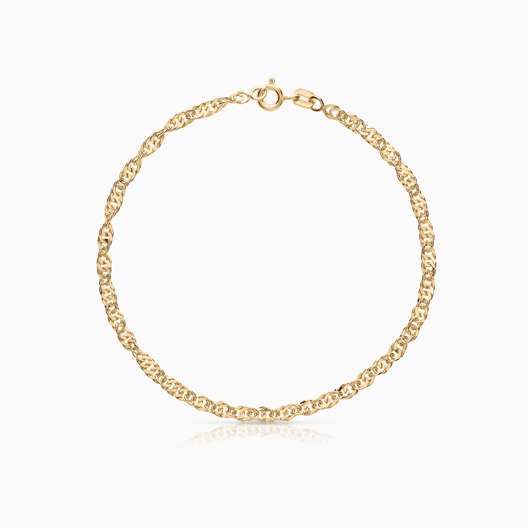 Singapore armbånd 2,93g 18K gull