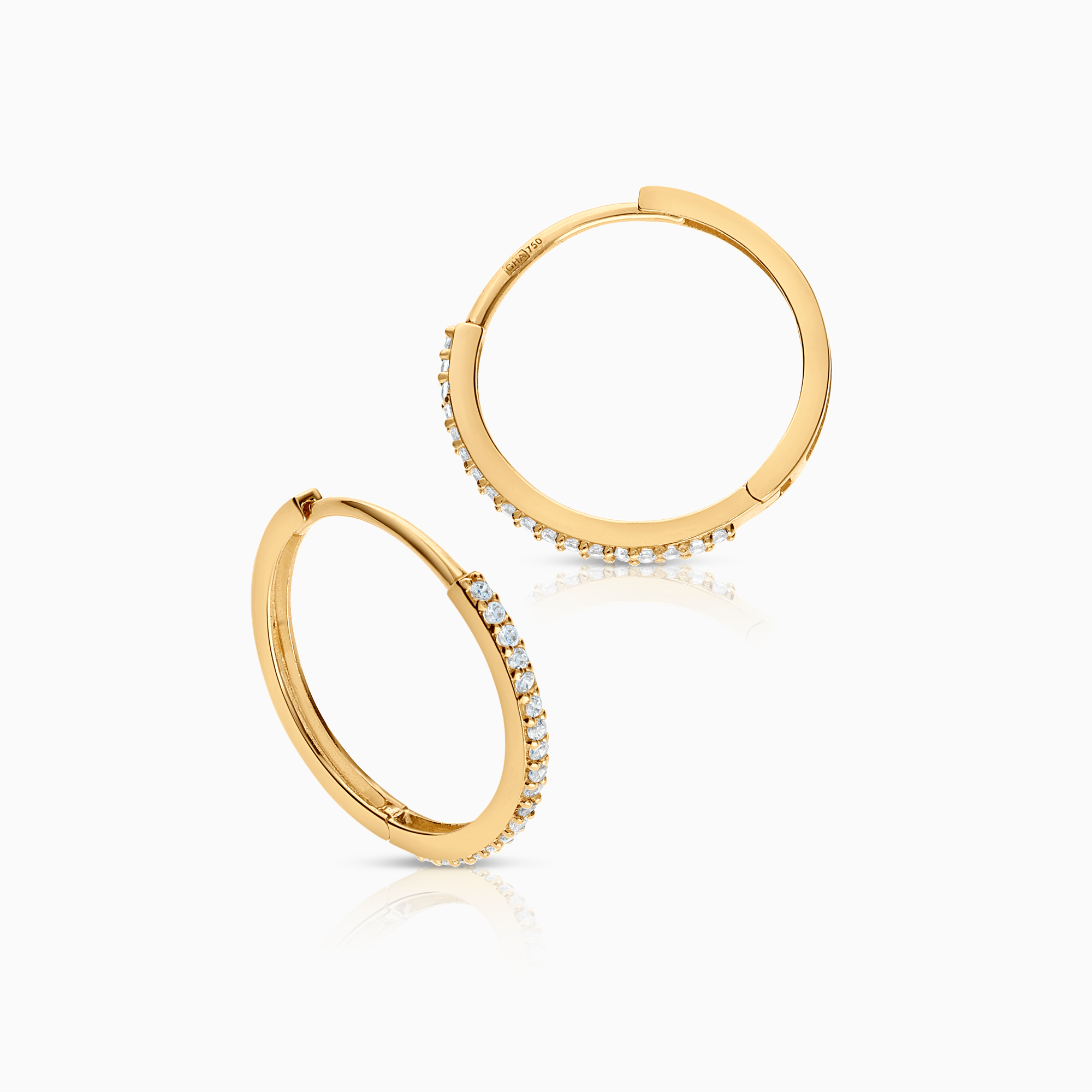 Hoop earrings 1.54g 18K gold