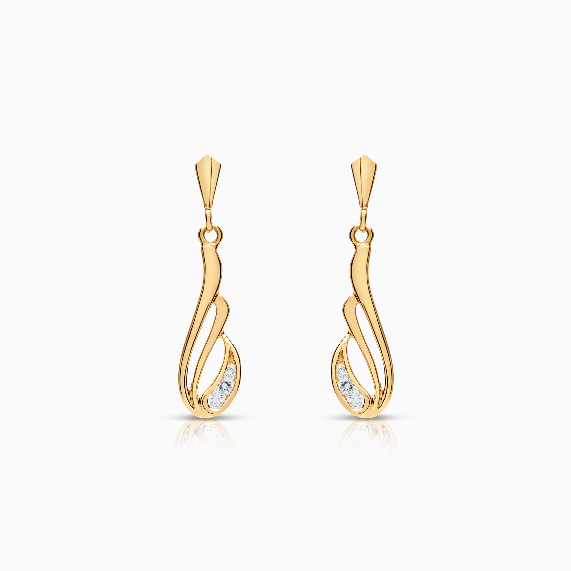 Gold earrings 2.50g 18K gold