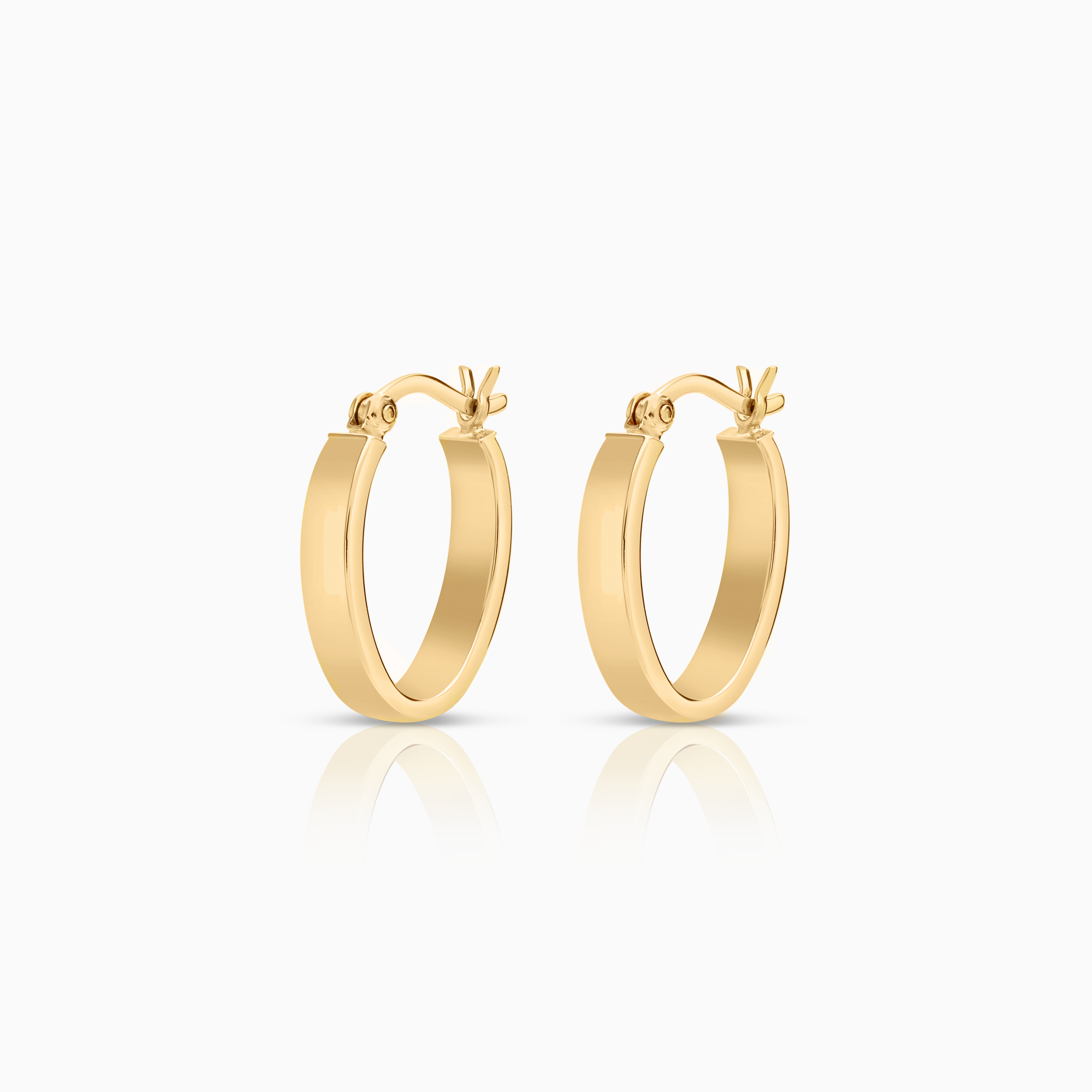 Gold hoop earrings 1.86g 18K gold