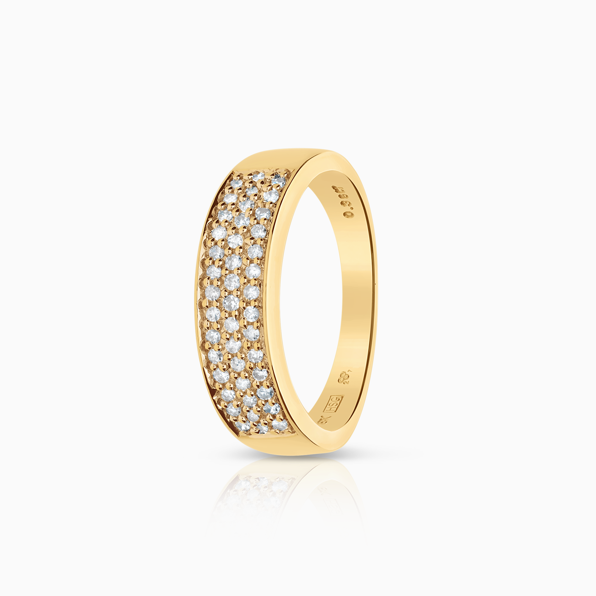 Diamantring 0,36ct 18K gulguld