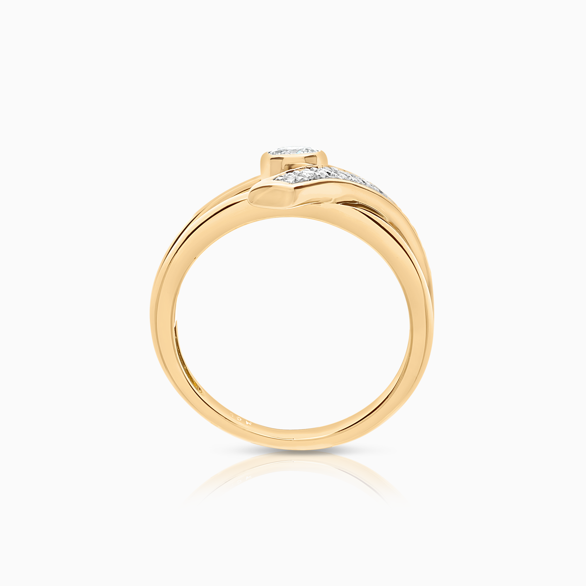 Diamantring 0,38ct 18K guld