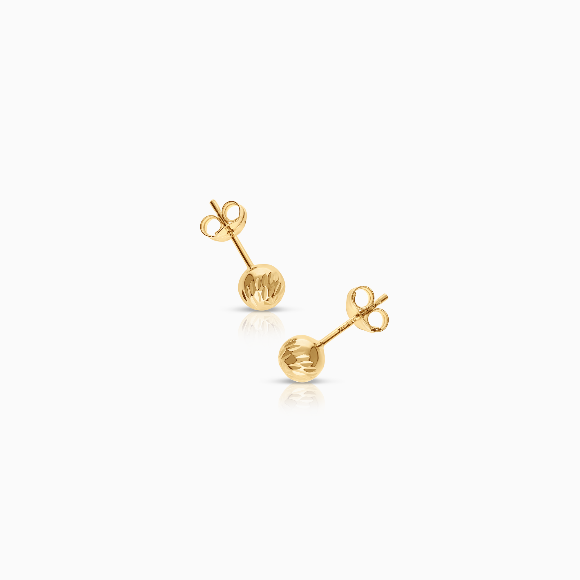 Guldörhängen kulor 0,48g 18K guld