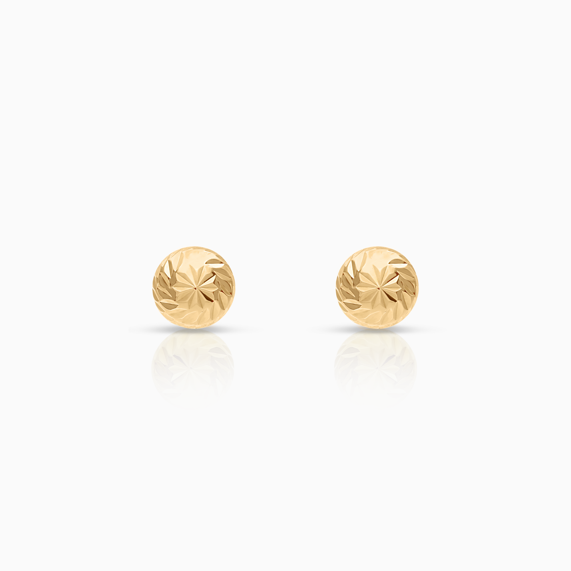 Guldörhängen kulor 0,48g 18K guld