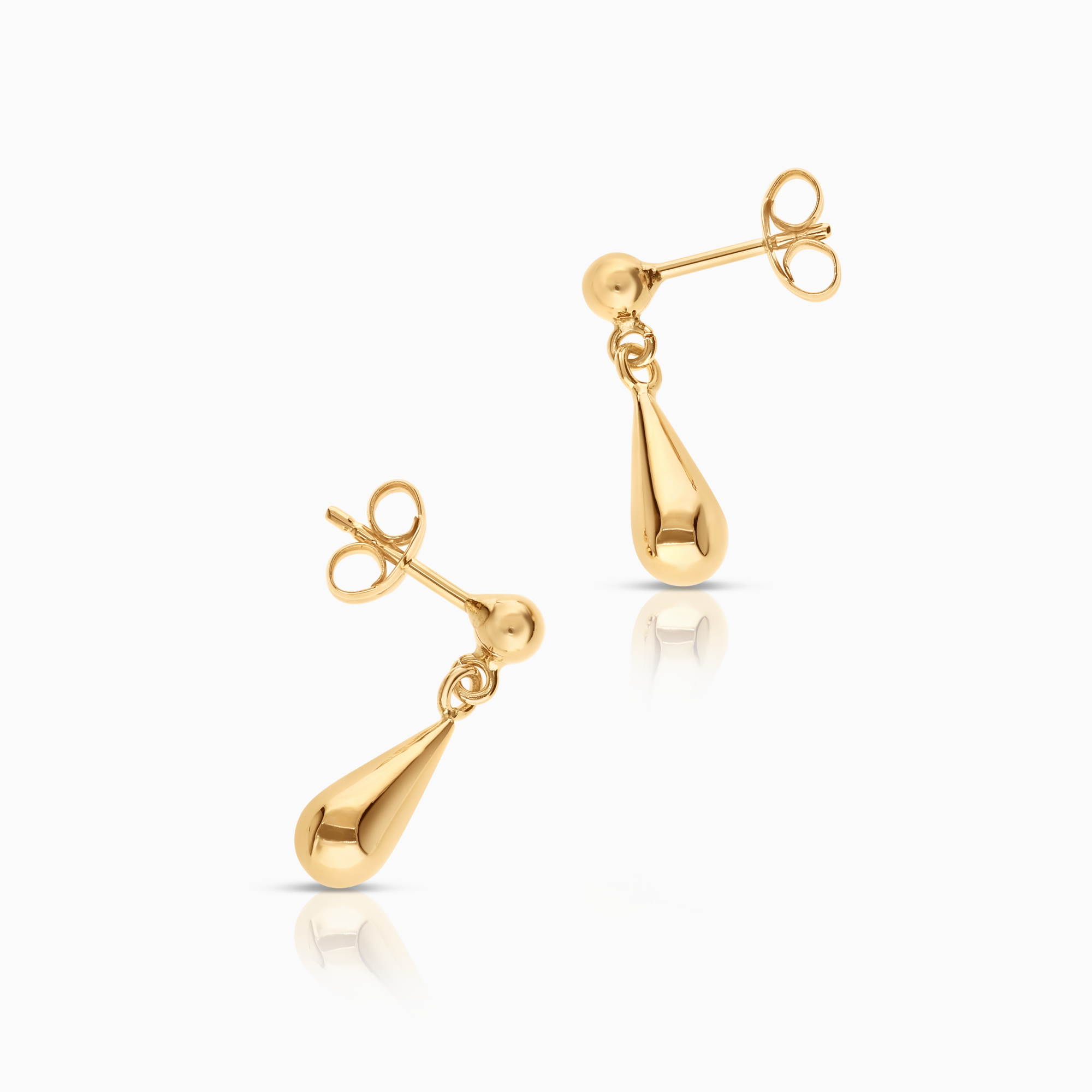 Gold drop earrings 0.93g 18K gold