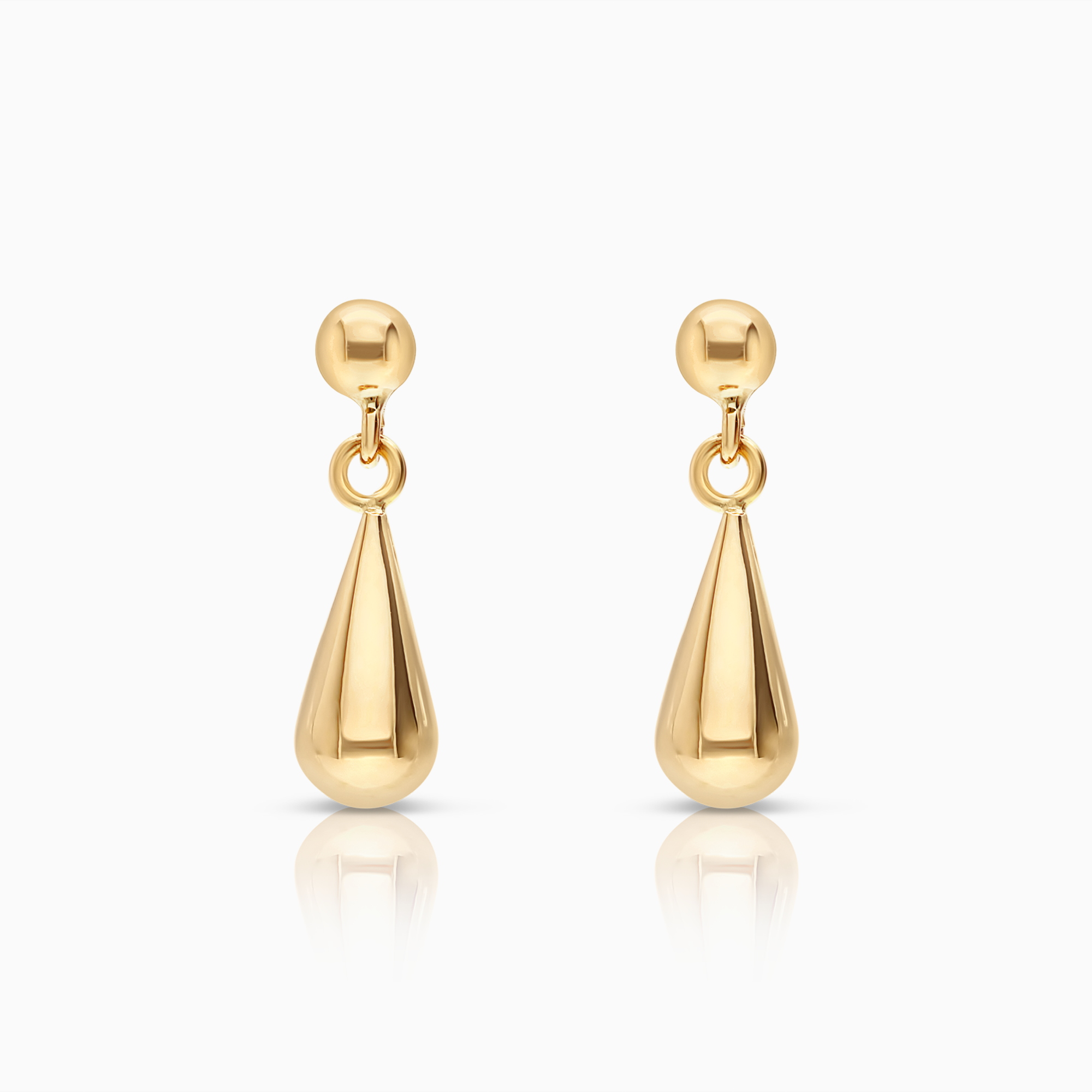 Gold drop earrings 0.93g 18K gold