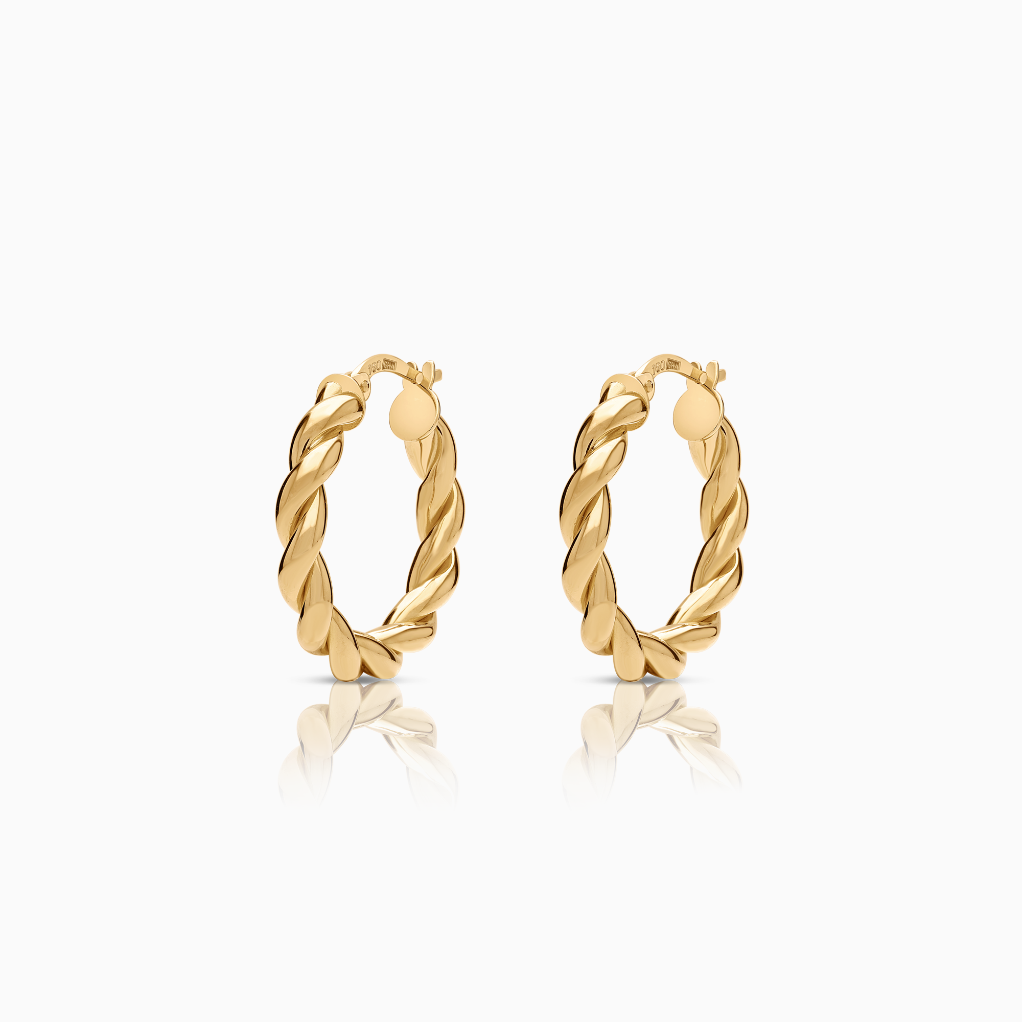 Creol örhängen 2,55g 18K guld