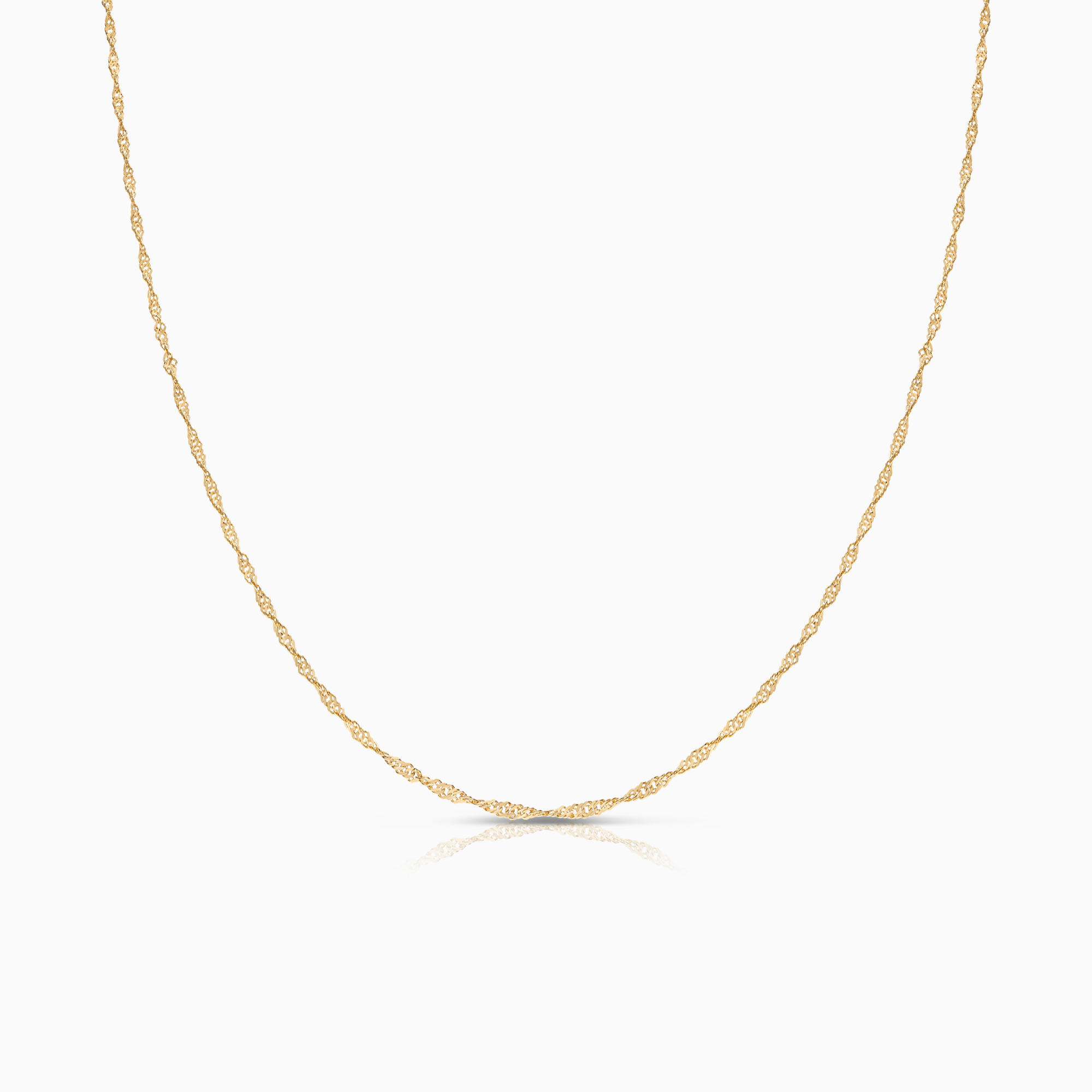 Singapore halsband 1,30g 18K guld