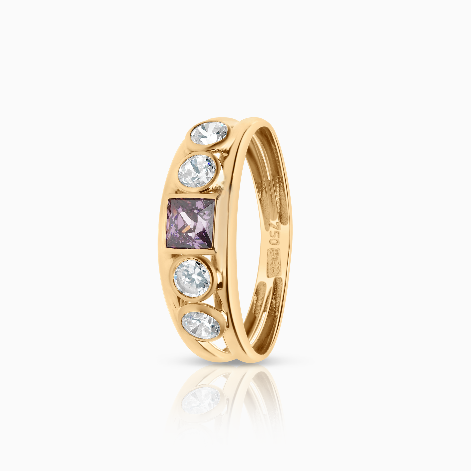 Gold ring 1.03g 18K gold