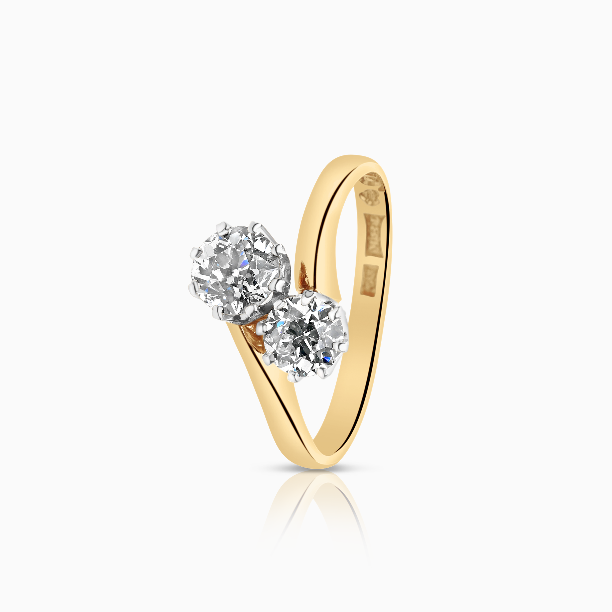 Syskonring 1,19ct 18K guld