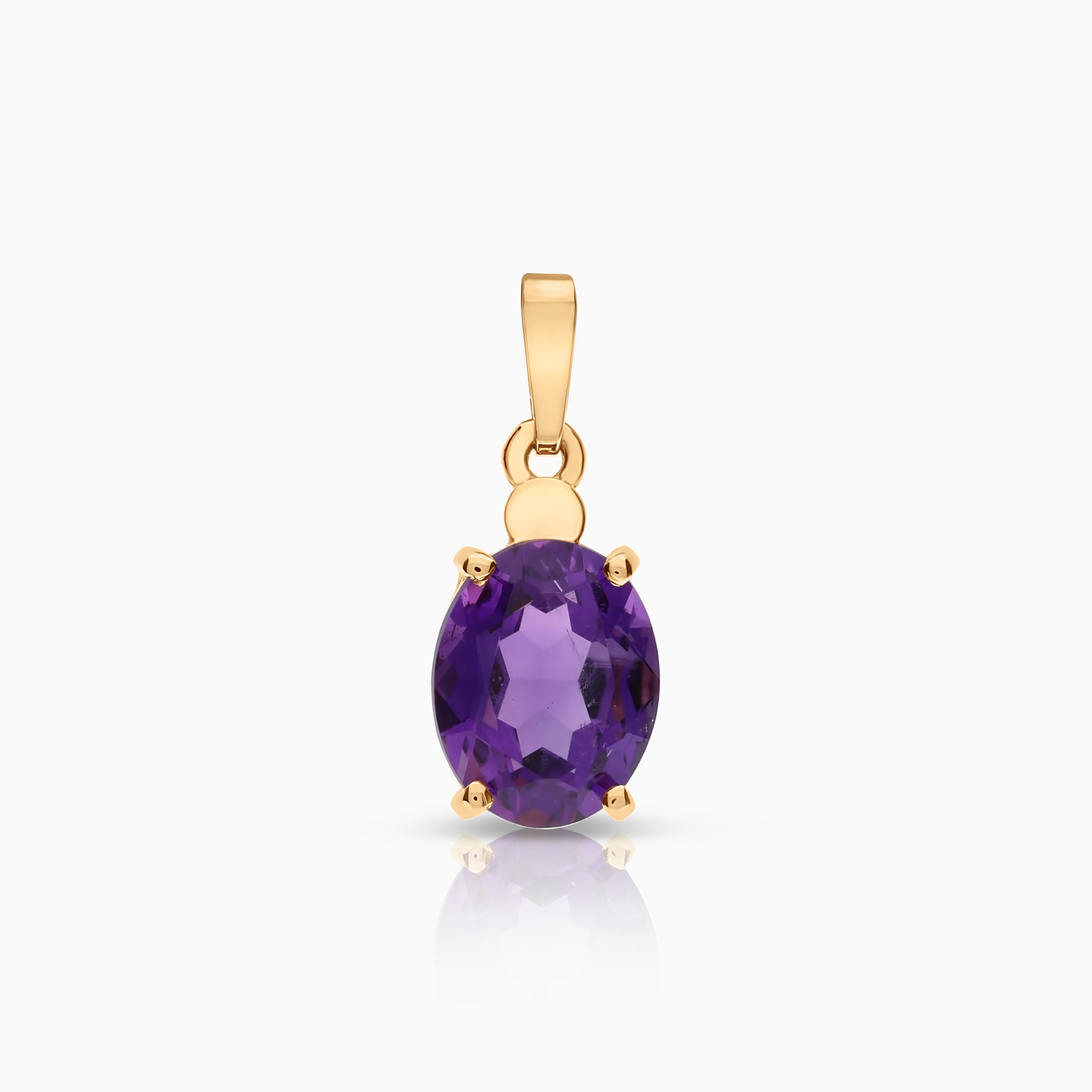 Pendant with amethyst 1.48g 18K gold