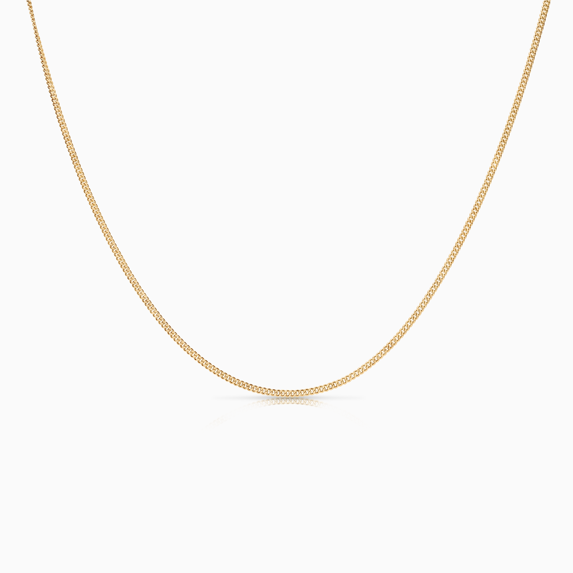 Curb necklace 3.08g 18K yellow gold