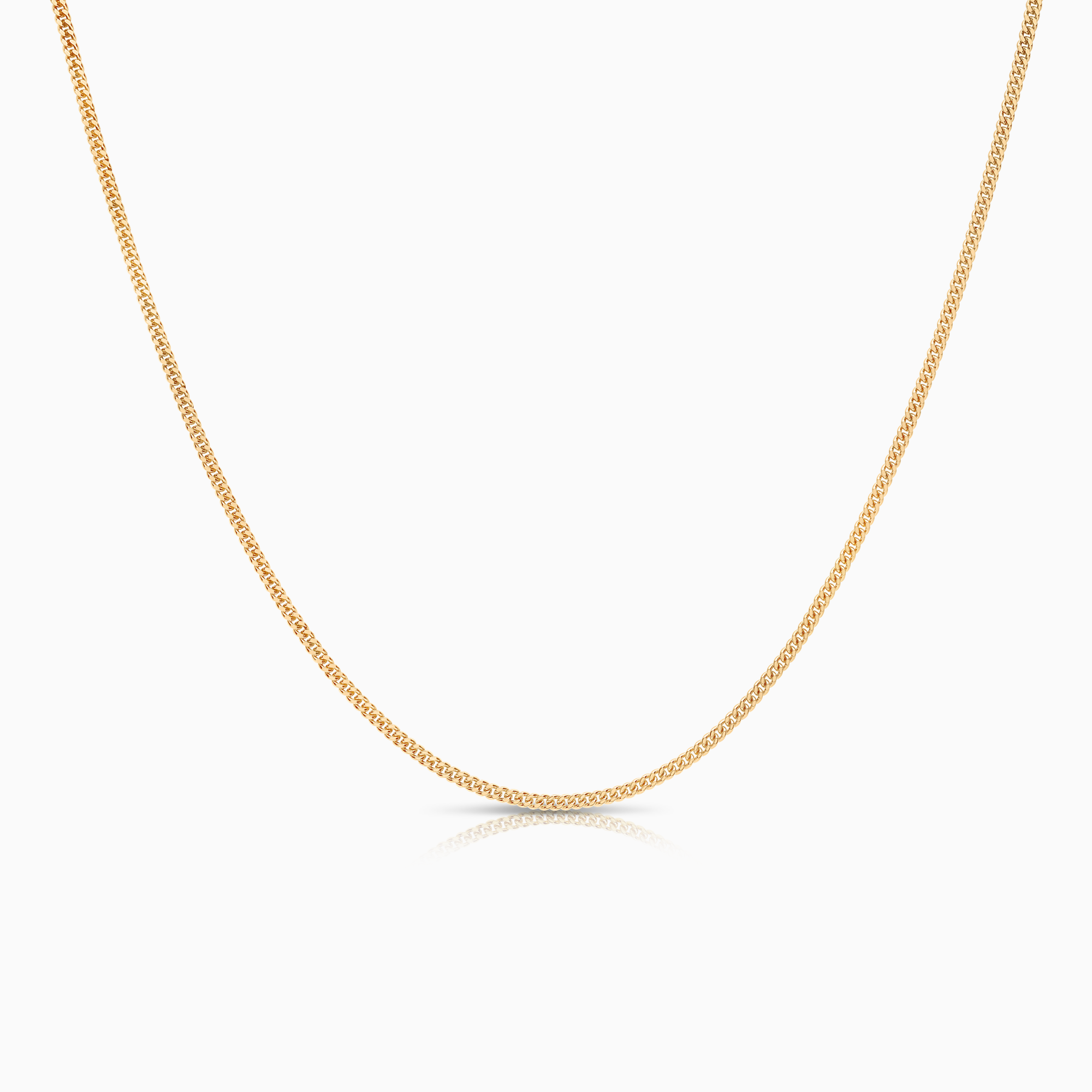 Curb necklace 3.85g 18K yellow gold