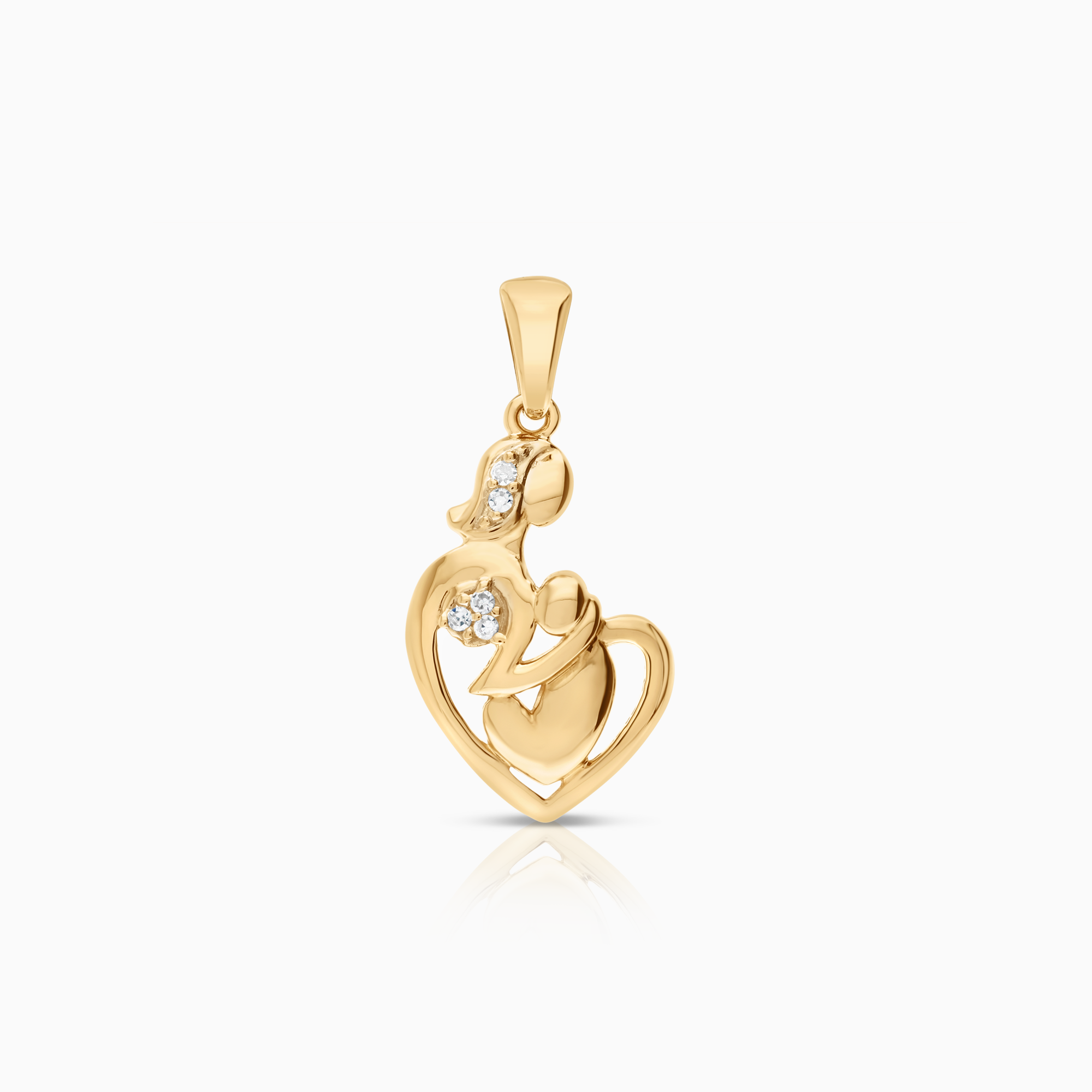 Pendant, 0.02ct 18K gold